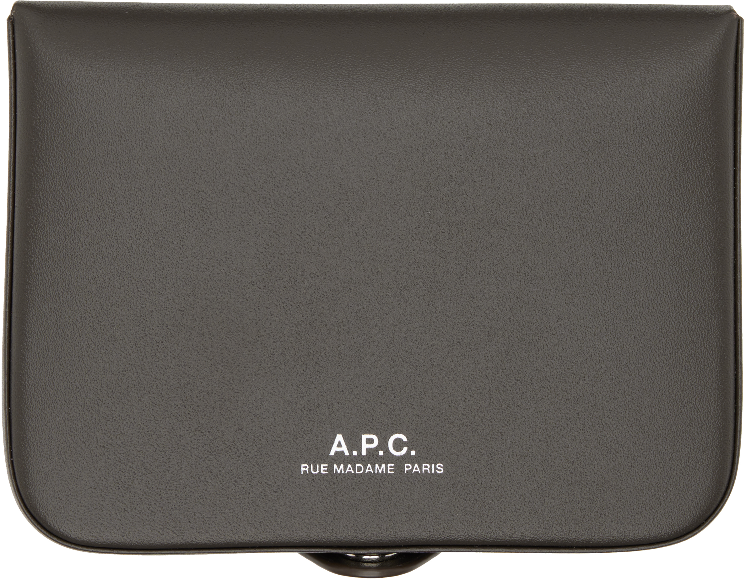 Apc A.p.c. Compact Coin Purse With Rectangular Design And Versatile Functionality In Brown