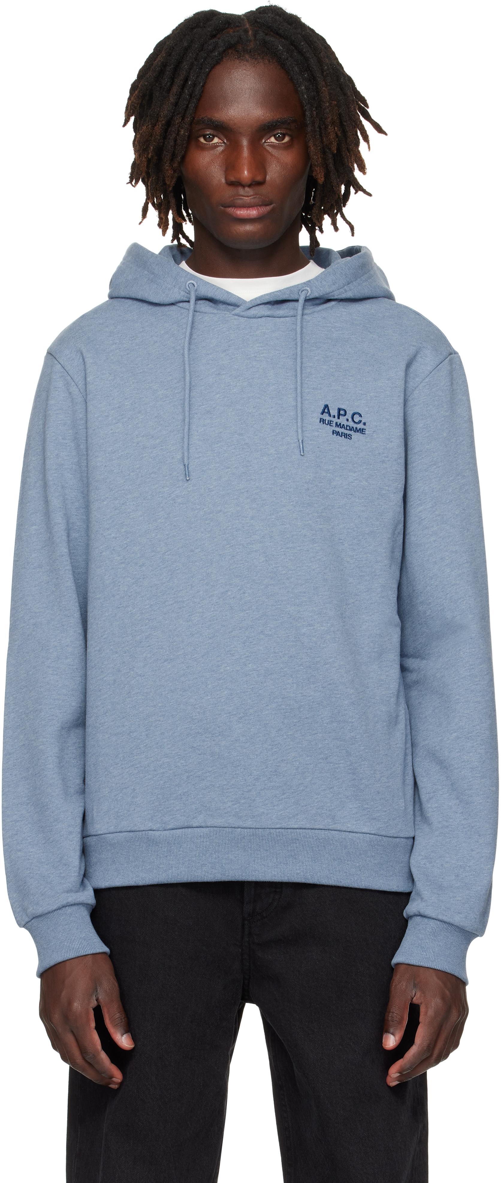 A. P.C. Blue Standard Rue Madame Hoodie
