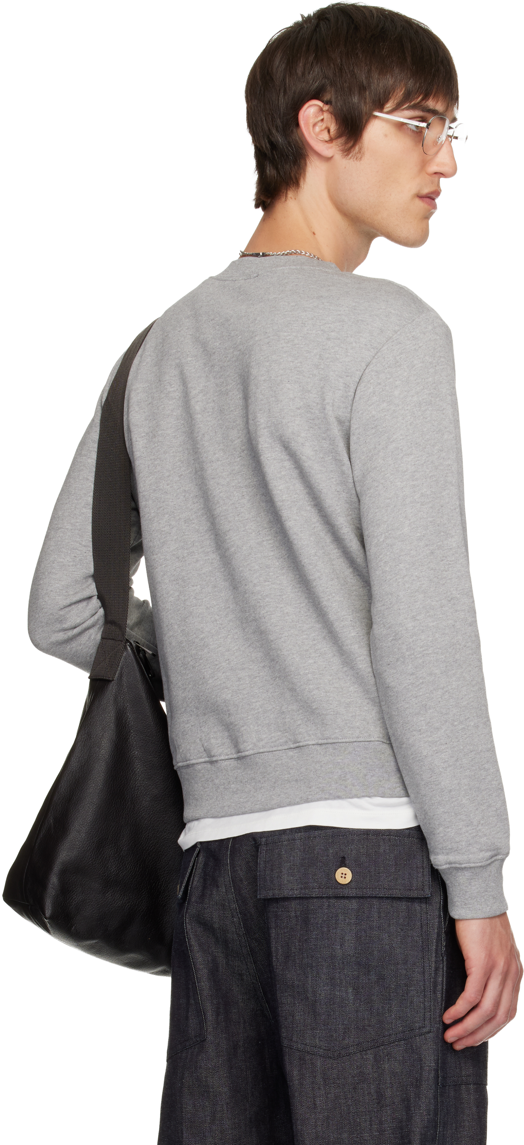Apc Gray Standard 'a.p.c.' Brodé Sweatshirt In Gray
