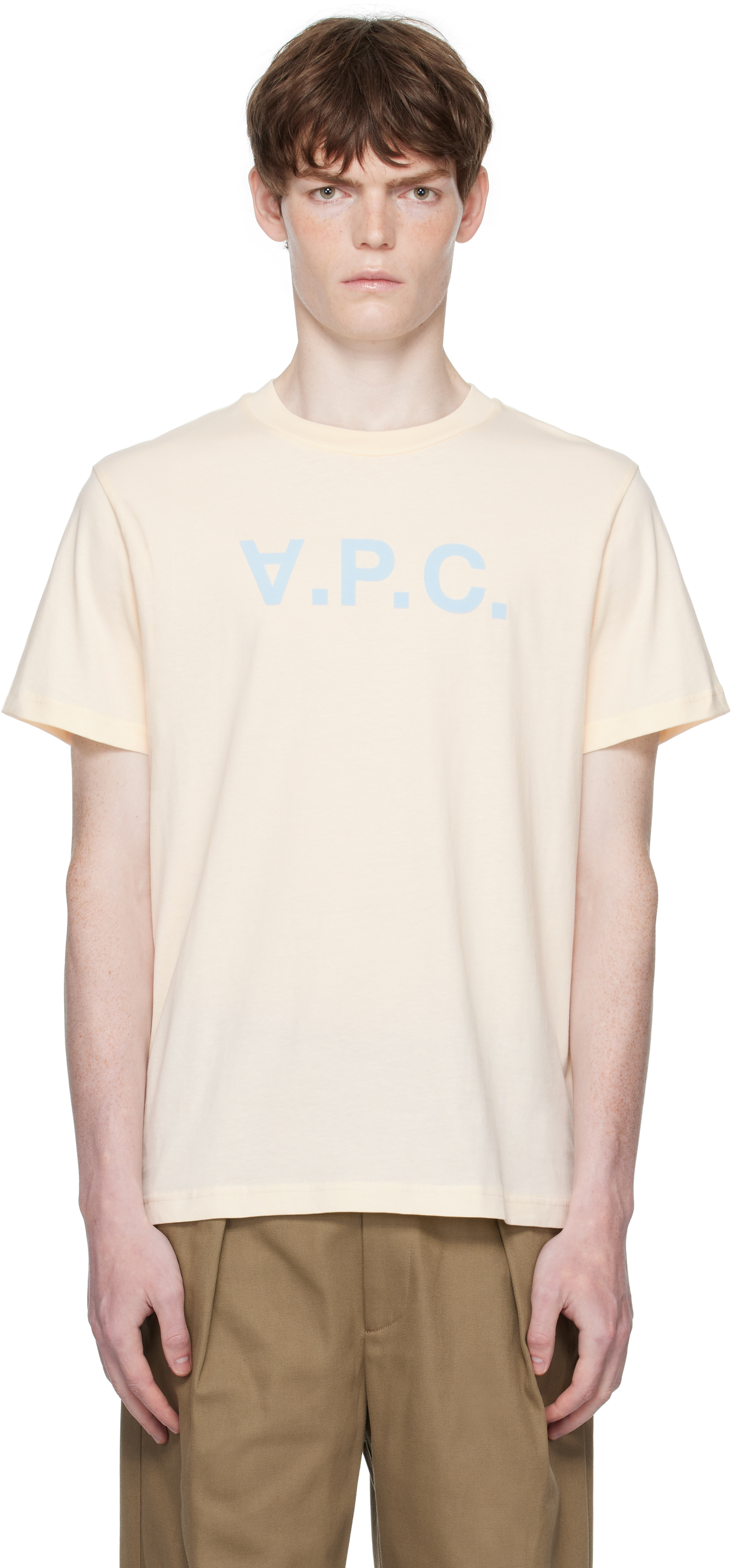 A. P.C. White Standard Grand 'VPC' T-shirt