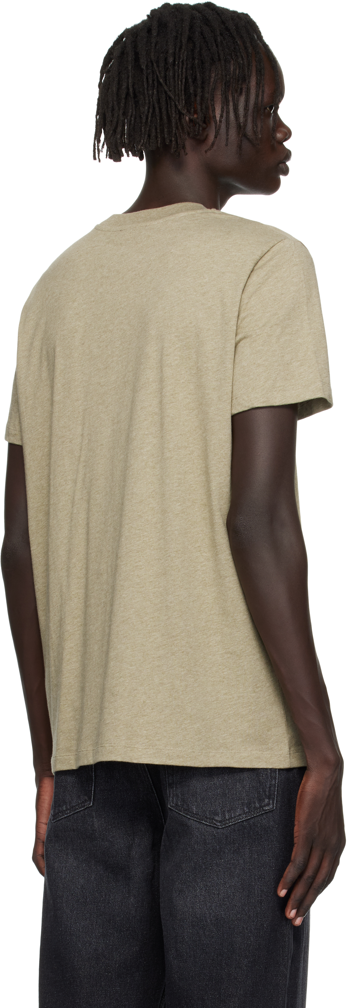 Apc Khaki Standard Item T-shirt In Gray