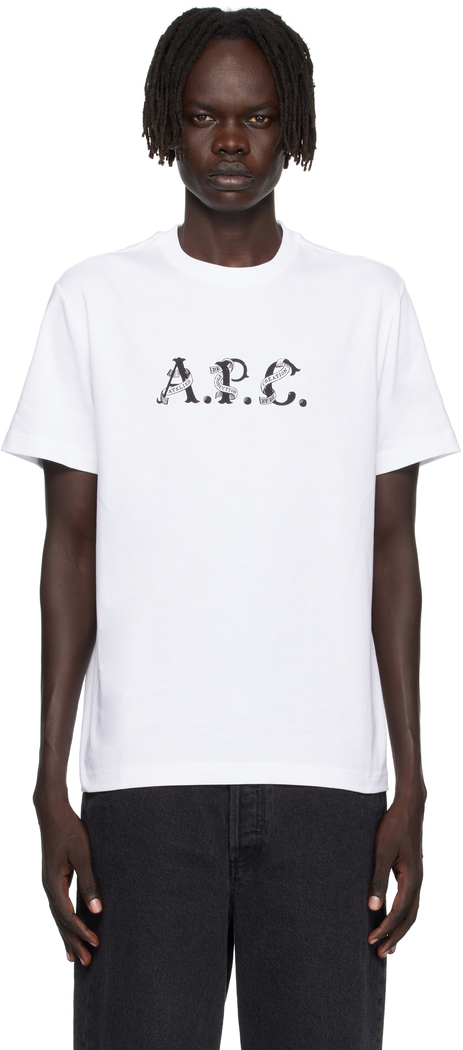 Tシャツ・カットソー A.P.C. Men T-shirt White M26506COGCK ALD Tシャツ・カットソー A.P.C. Men T-shirt White M26506COGCK ALD