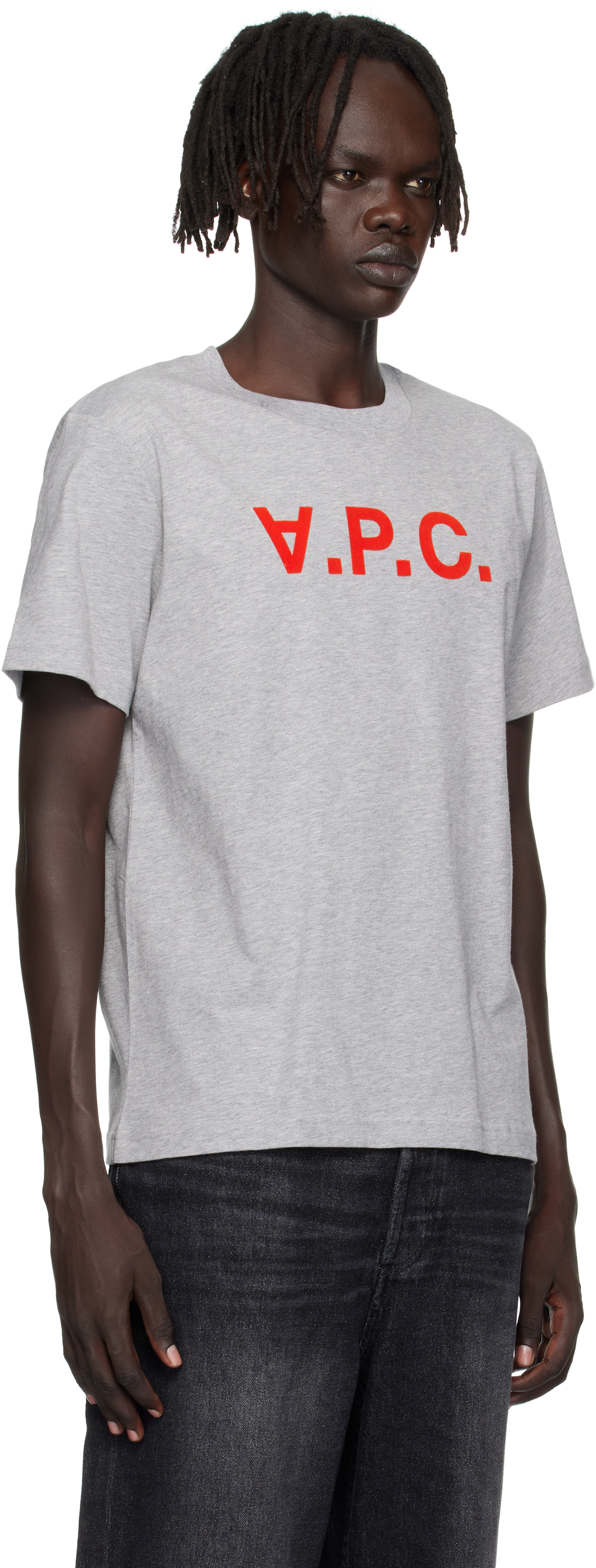 Apc Gray Standard Grand 'vpc' T-shirt In Gray