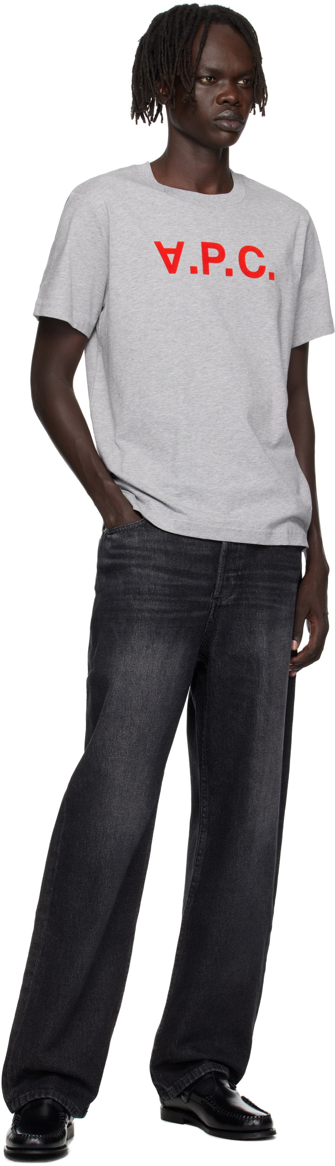 Apc Gray Standard Grand 'vpc' T-shirt In Gray