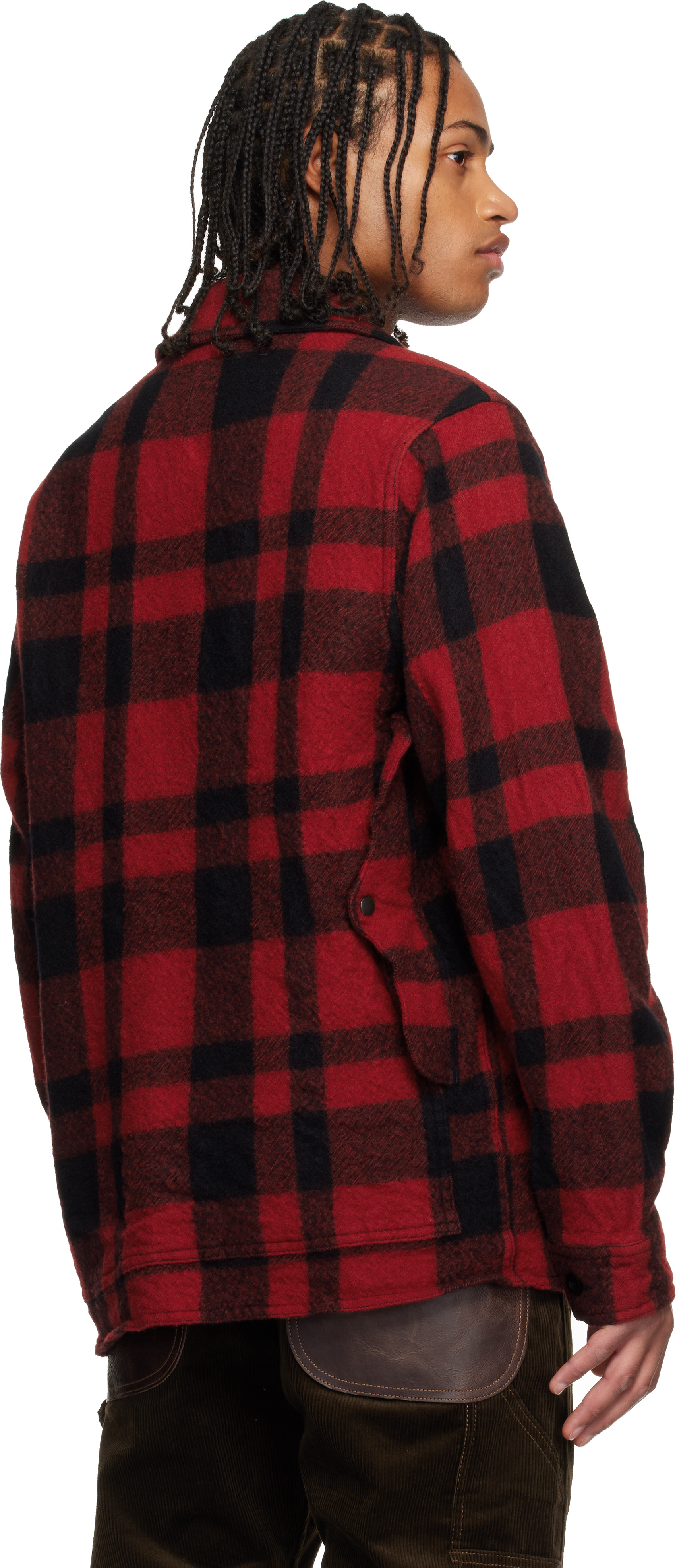 Junya Watanabe Checked Press-stud Shirt Jacket In Multi
