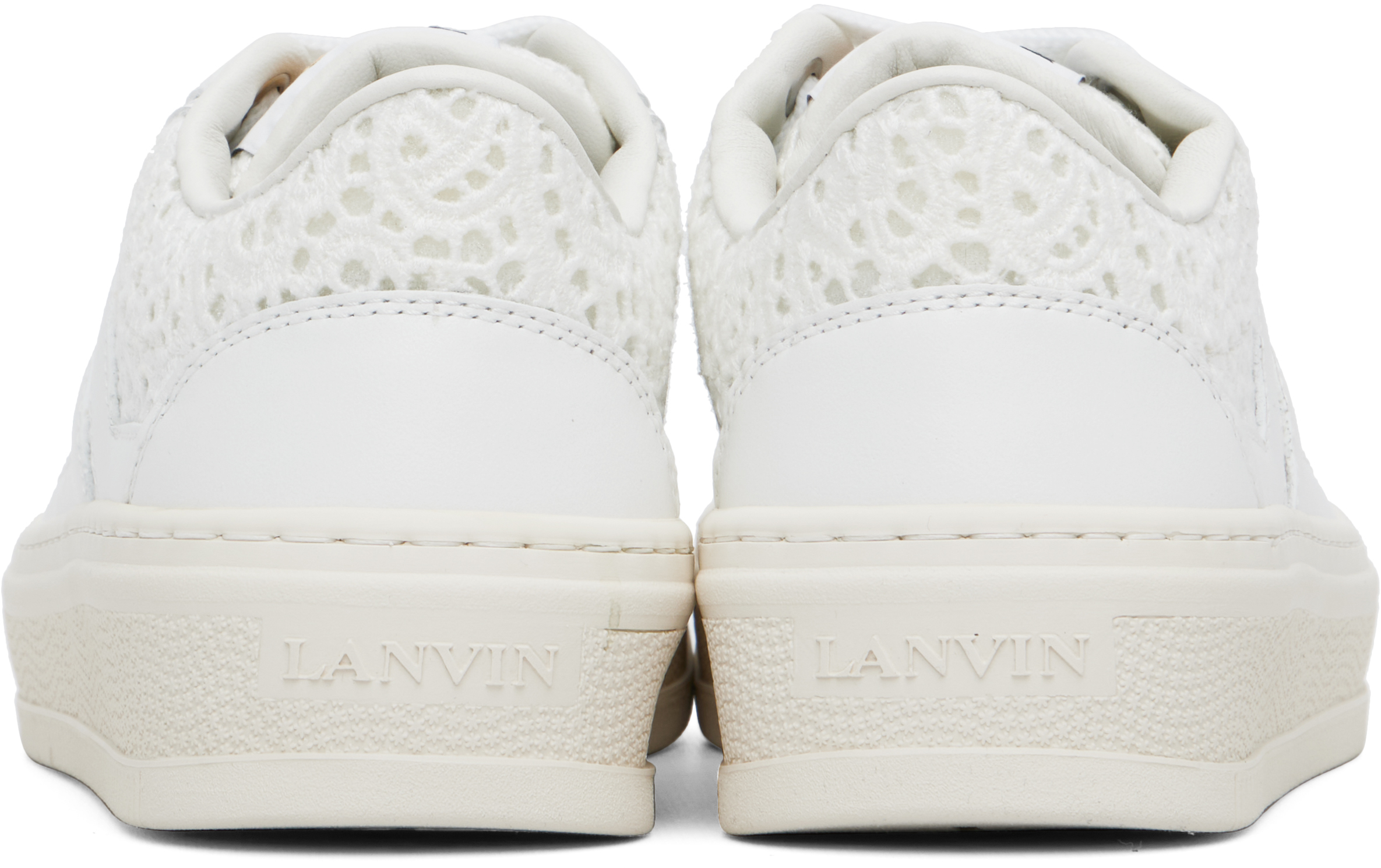 Lanvin Off-white Cash Sneakers In White
