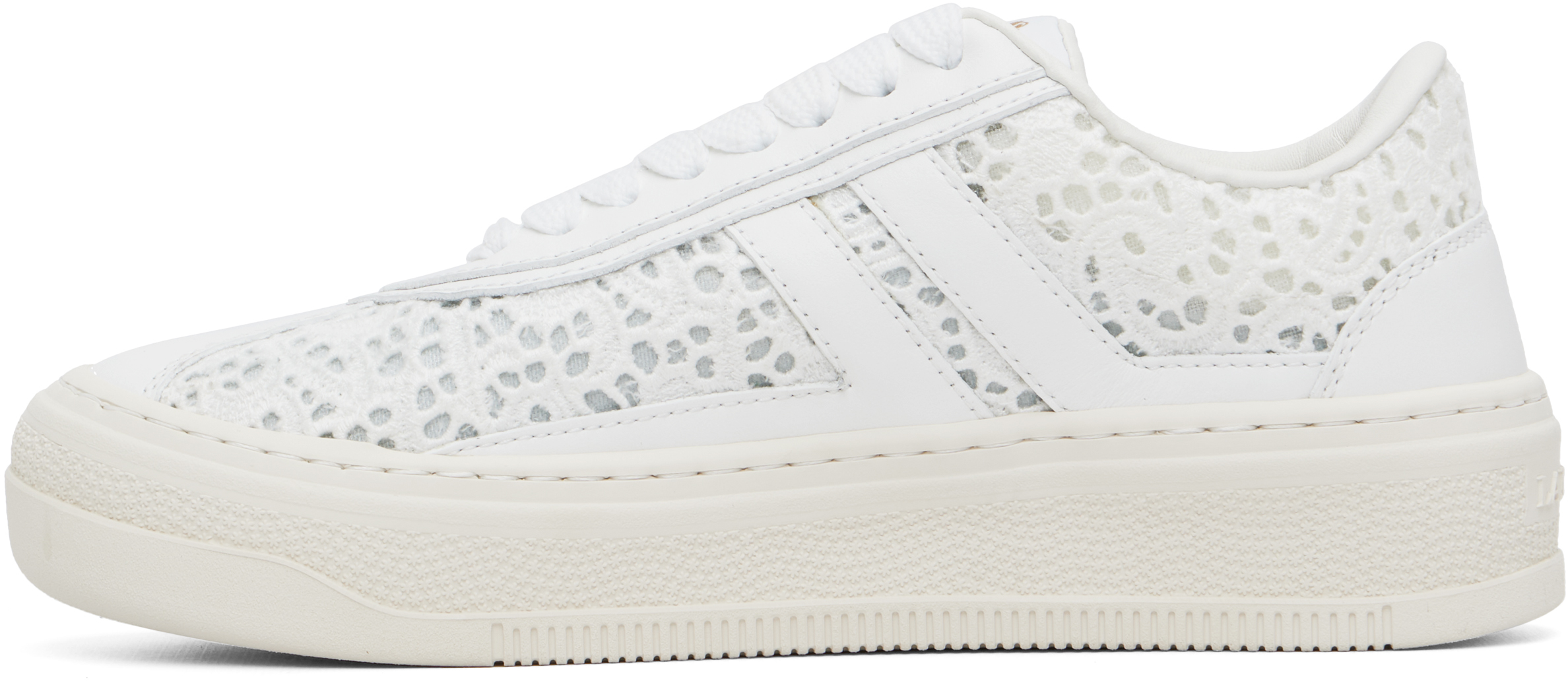 Lanvin Off-white Cash Sneakers In White