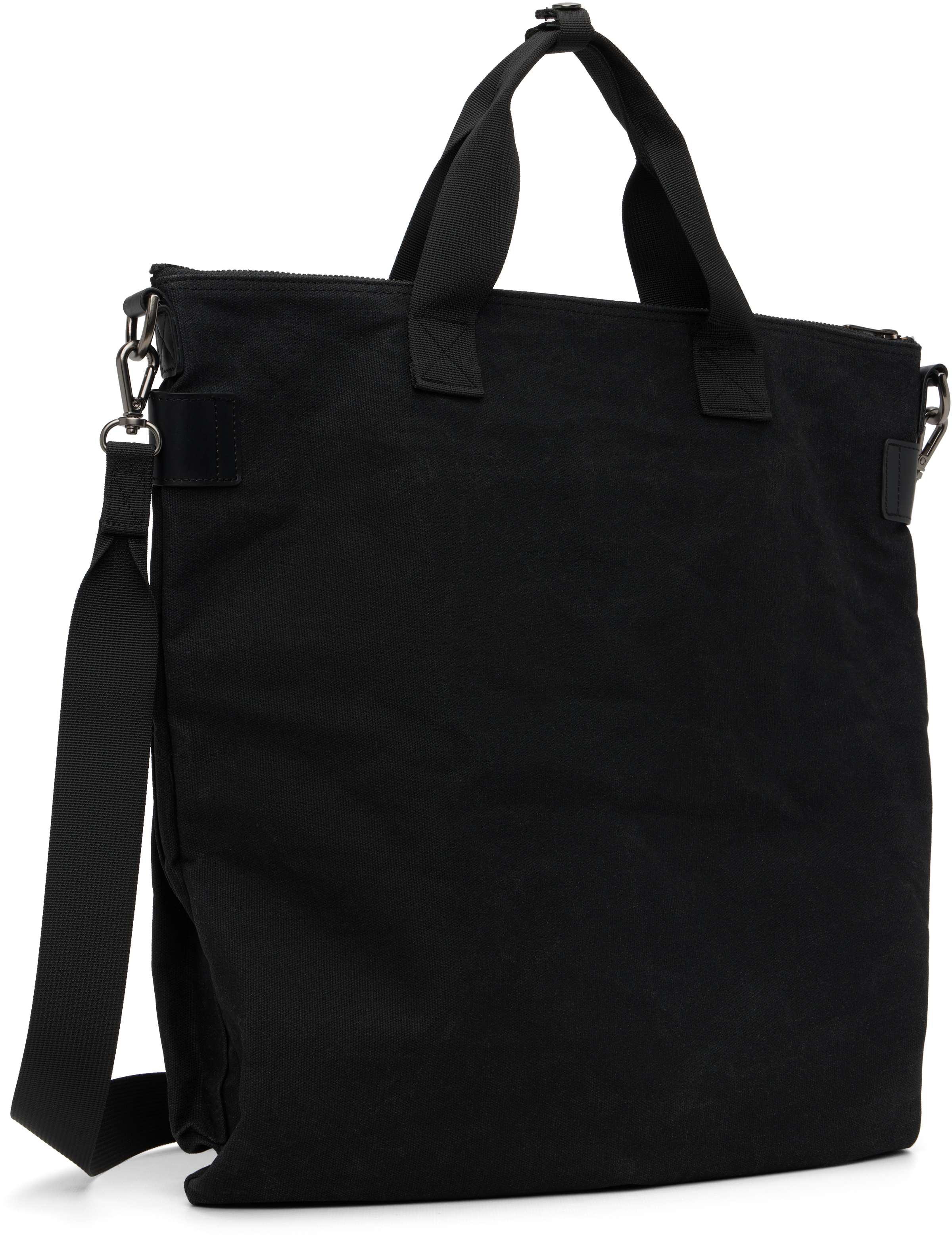 Coor Black Canvas Helmet Bag In Black