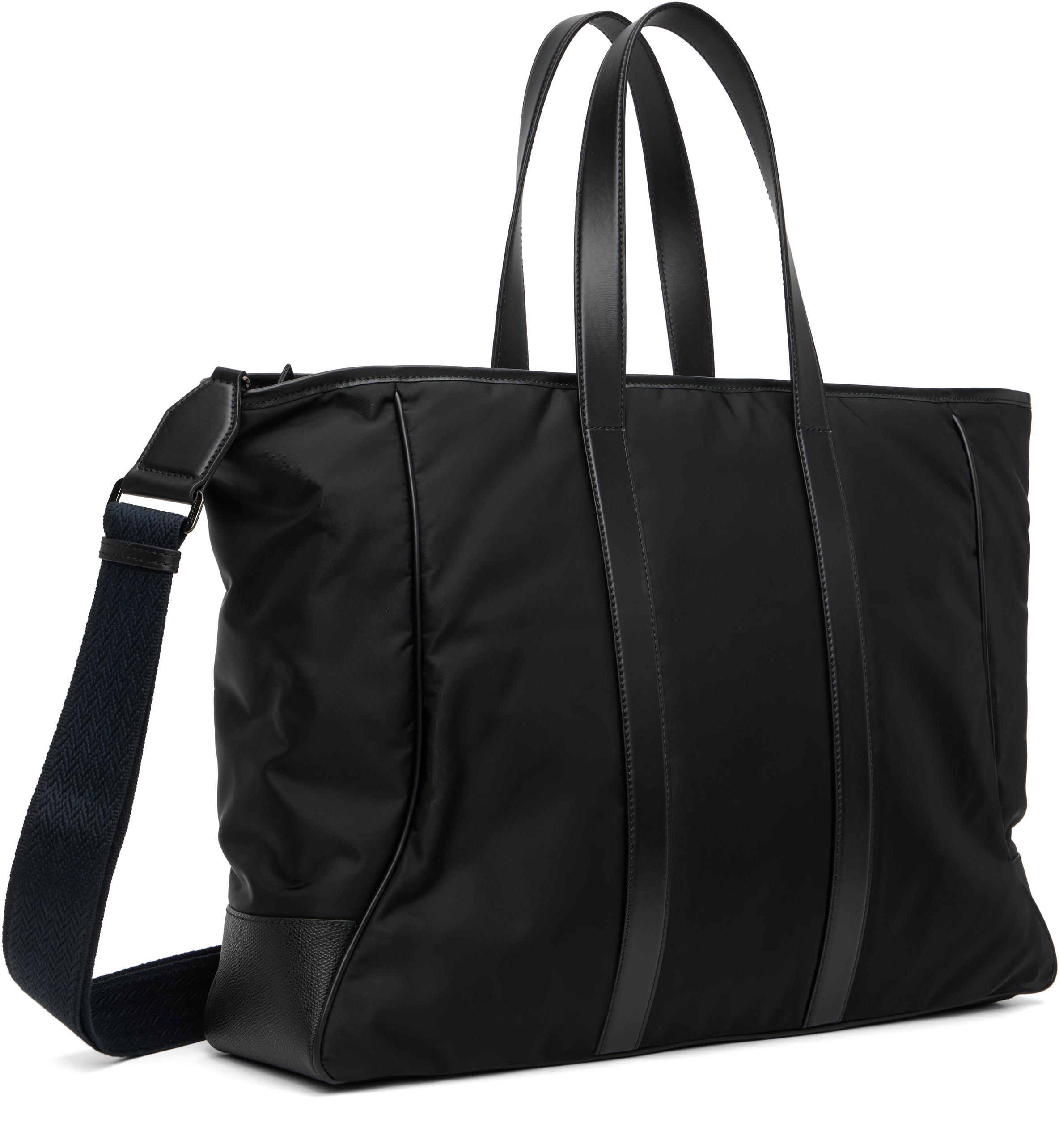 Lanvin Curb Nylon Tote Bag In Black