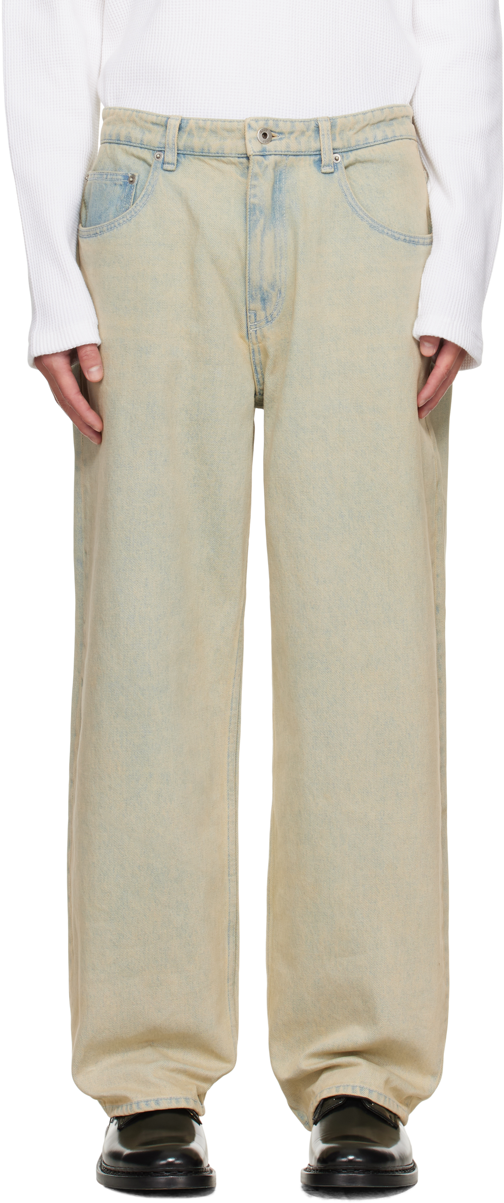 Coor Blue Relaxed-fit Tinted Jeans In Blue
