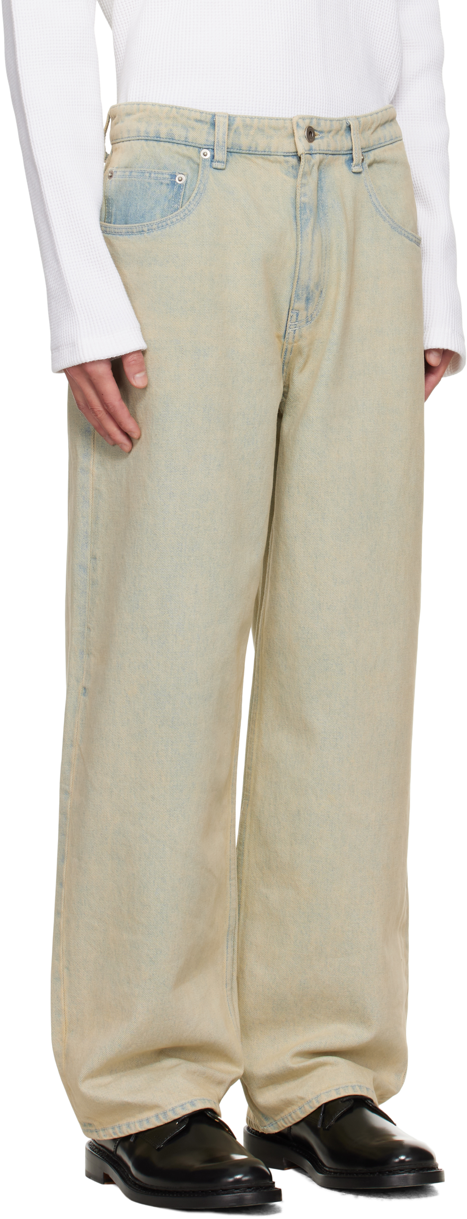 Coor Blue Relaxed-fit Tinted Jeans In Blue