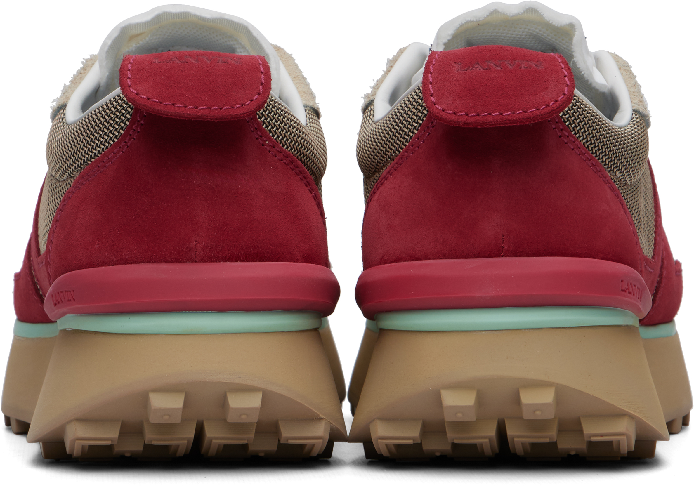 Lanvin Bumpr Mesh Sneakers In Multi