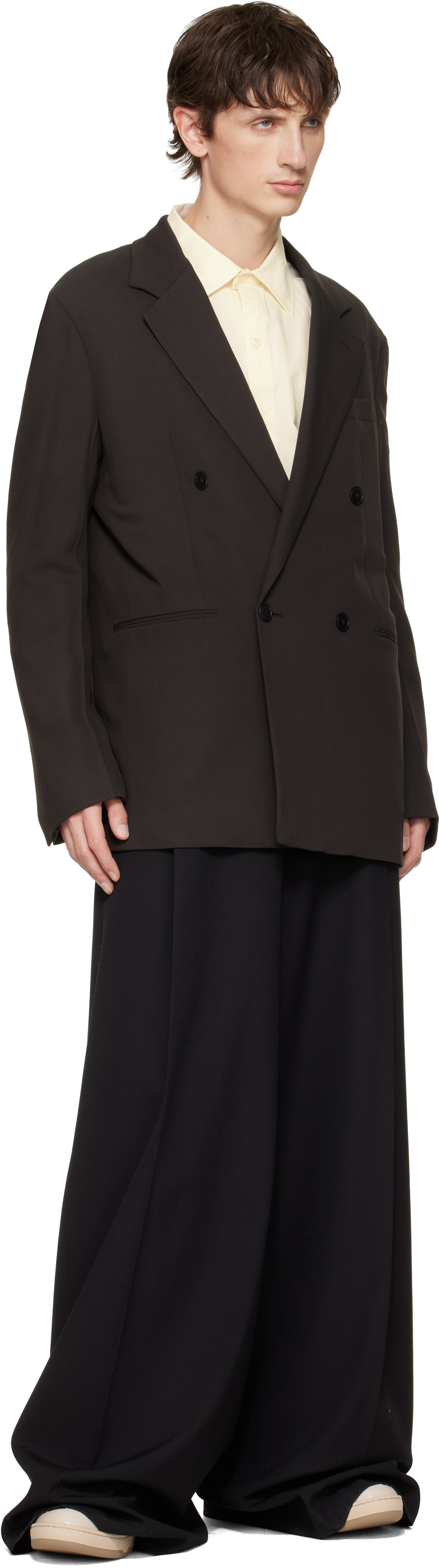 Lanvin Beige Curb Leather With Snake Laces Sneakers In Animal Print