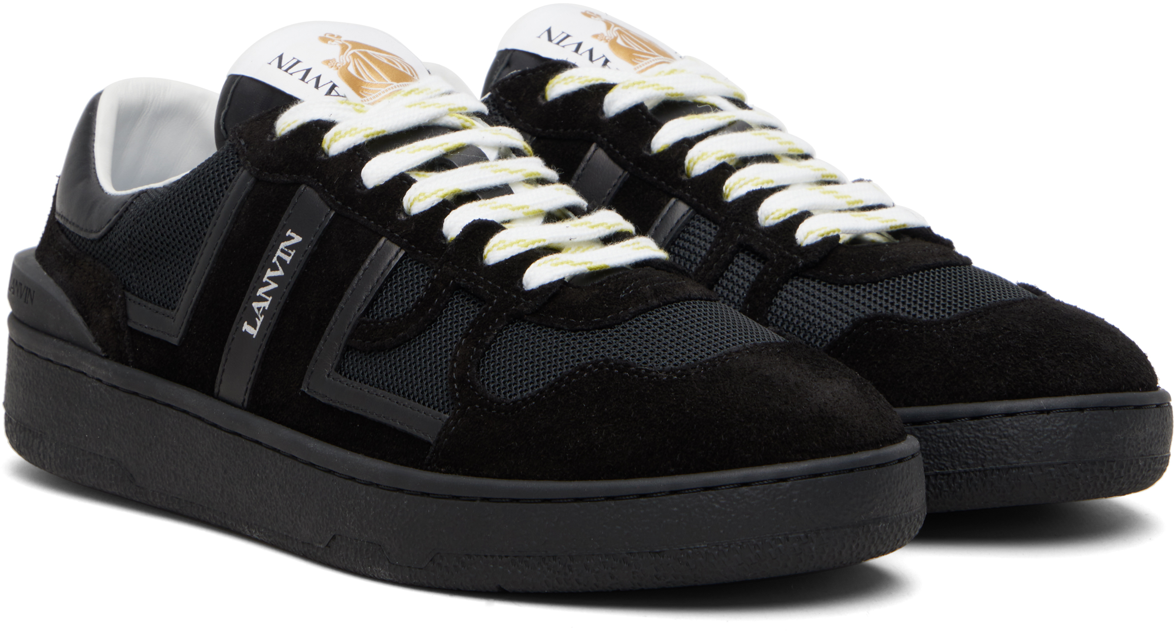 Lanvin Unisex Clay Mesh Sneakers In Animal Print
