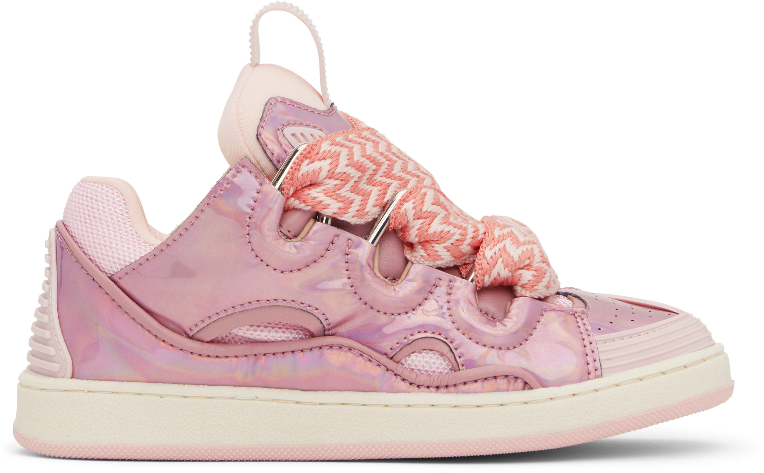 Kids Pink Lace-Up Sneakers by Lanvin | SSENSE