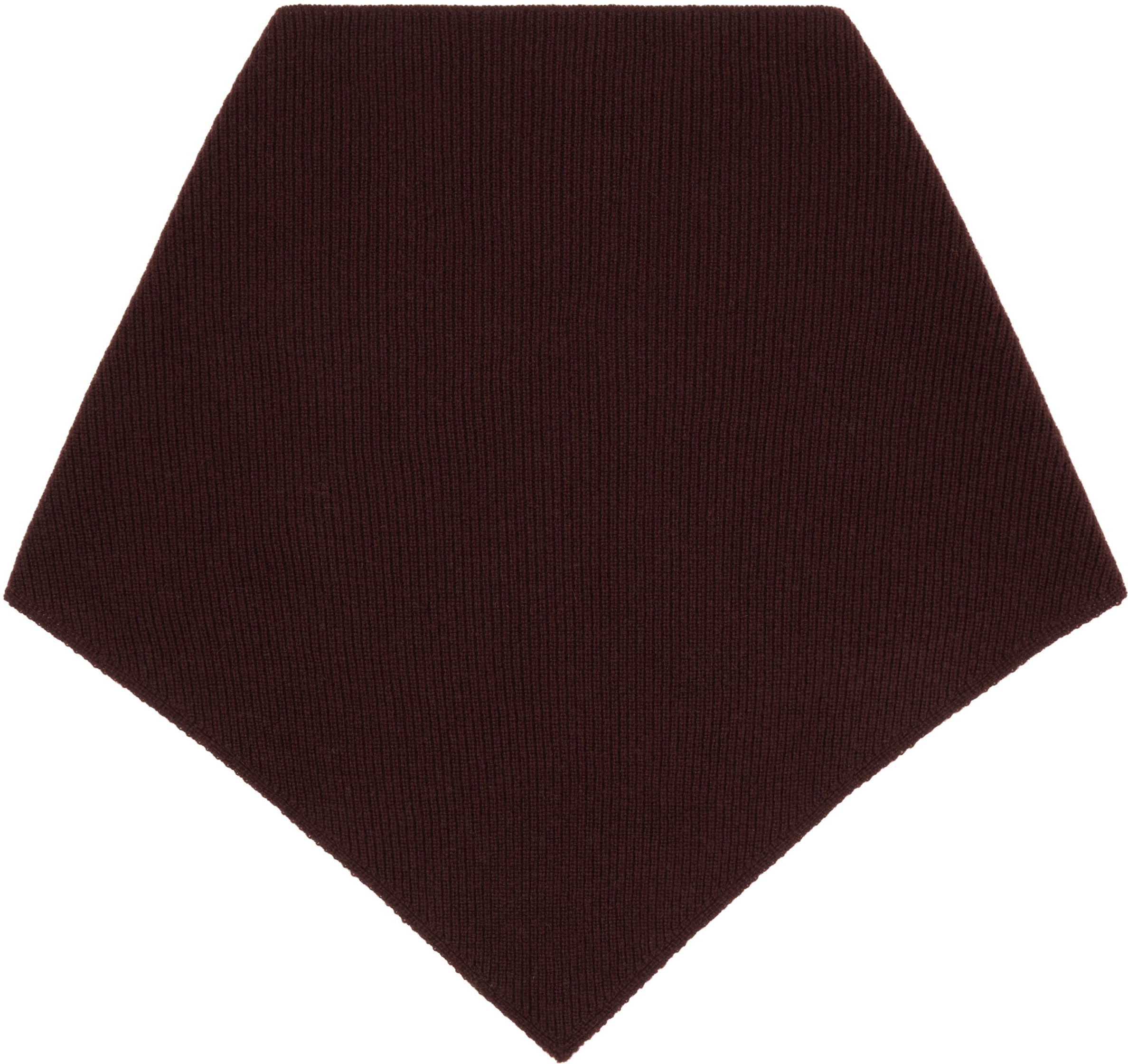 And-daughter Burgundy Xl Cashmere Foulard Scarf In Brown