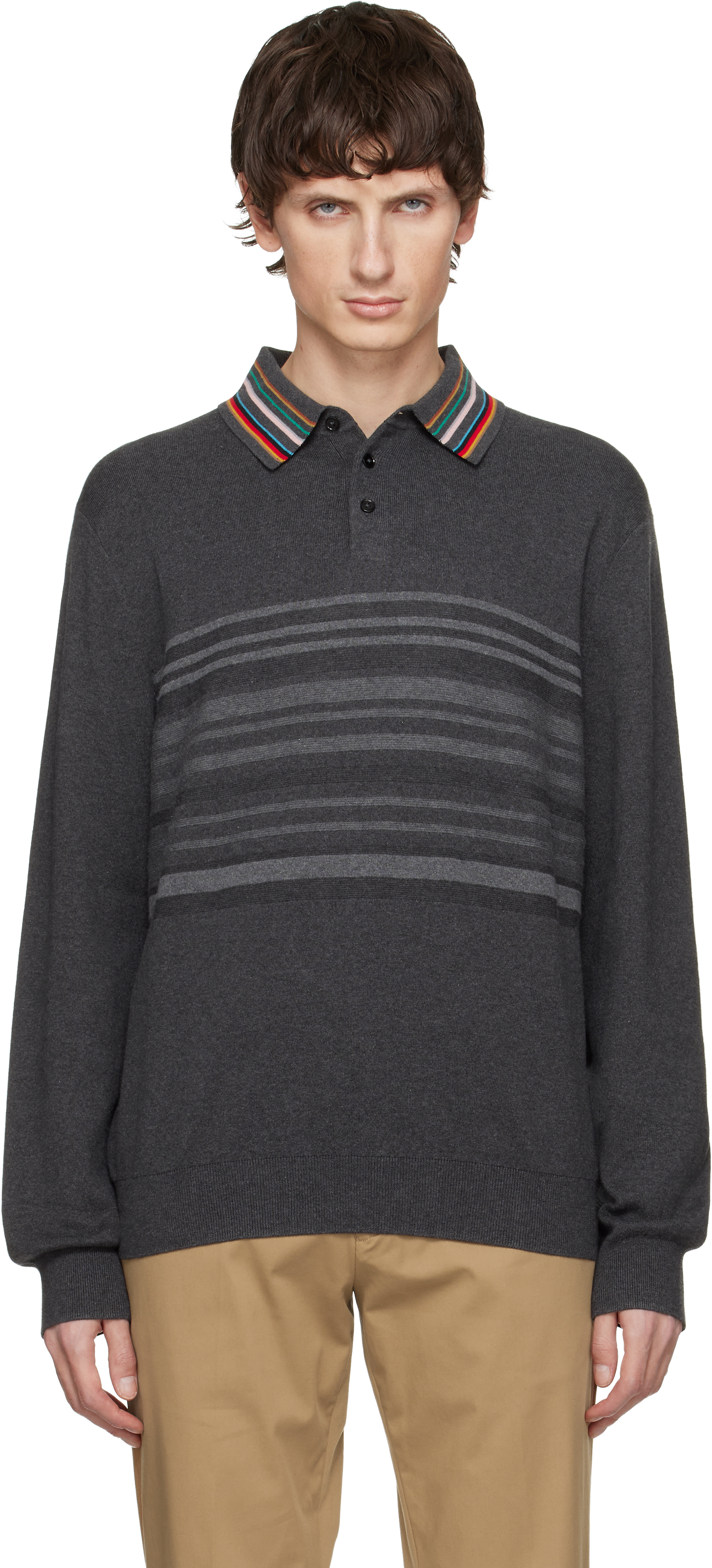 Paul Smith Gray Organic Cotton Polo