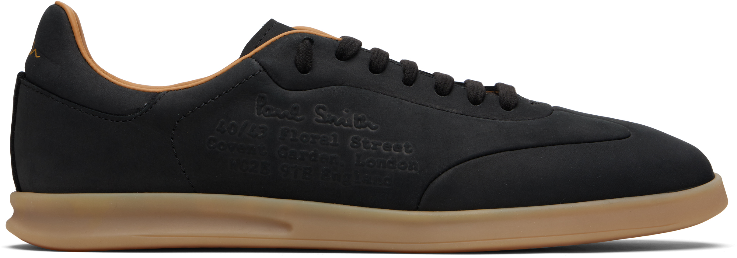 Paul Smith Bailey Logo-embossed Nubuck Sneakers In Black