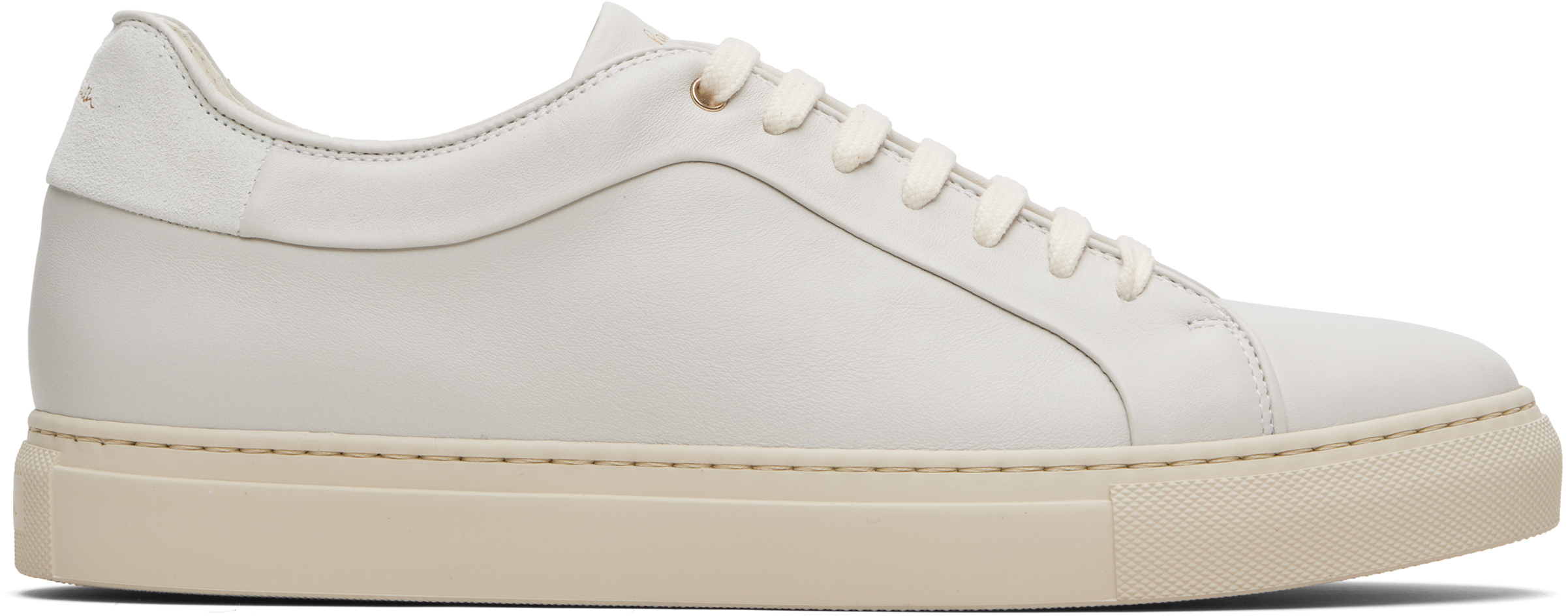 Paul Smith Low-top Sneaker Round Toe Flat Sole In White