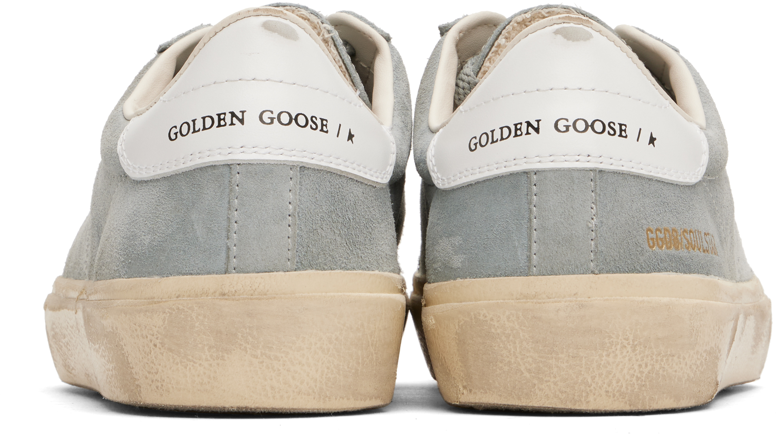 Golden Goose Deluxe Brand Soft Suede Sneakers With Vintage Detailing In Grey/white