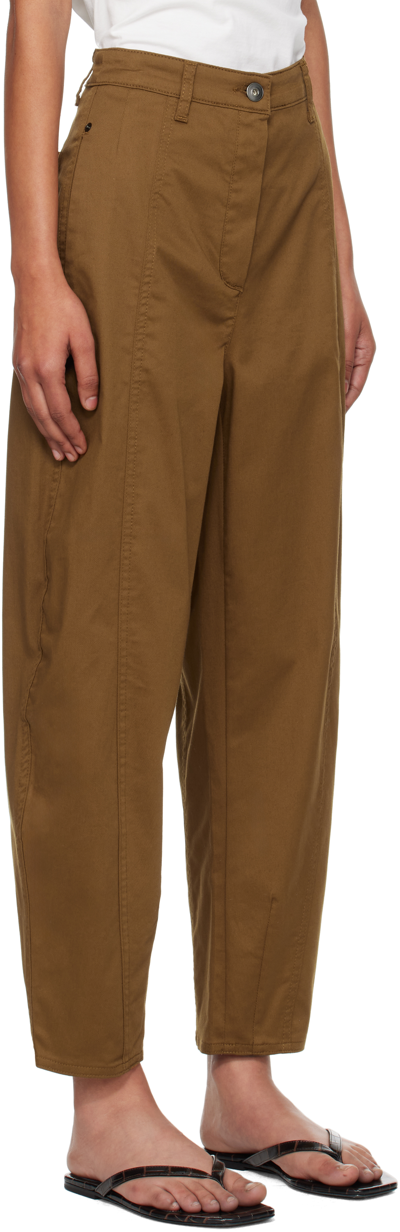 Mm By Max Mara Brown Etere Trousers
