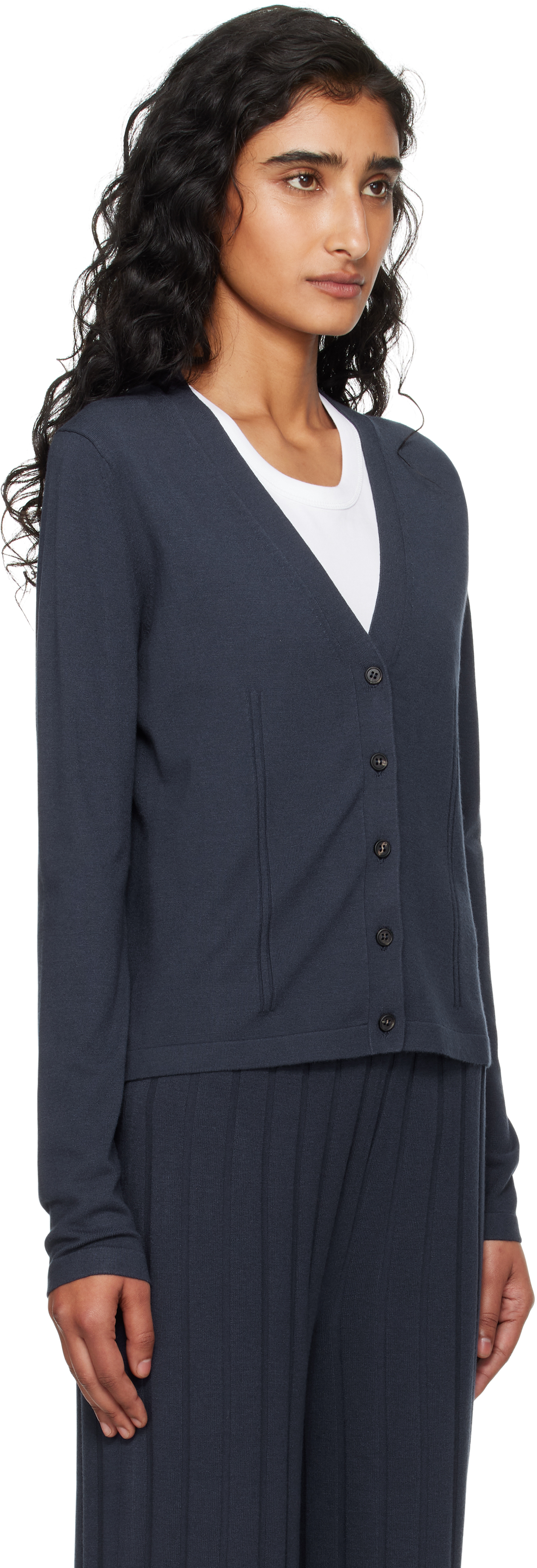 Mm By Max Mara Navy Aerosi Cardigan