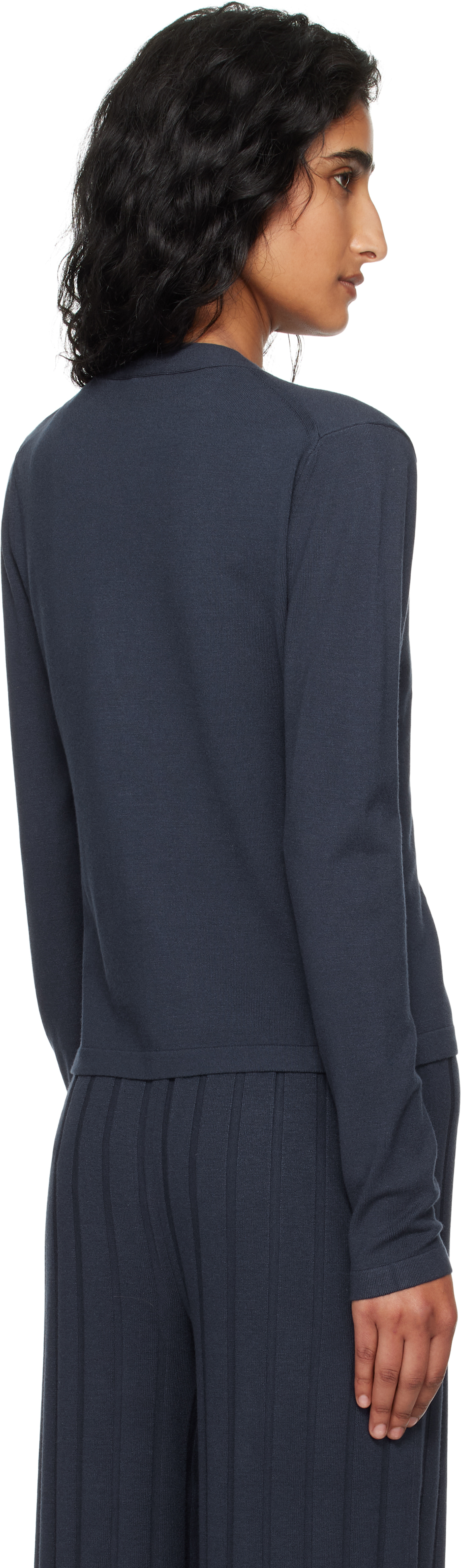 Mm By Max Mara Navy Aerosi Cardigan