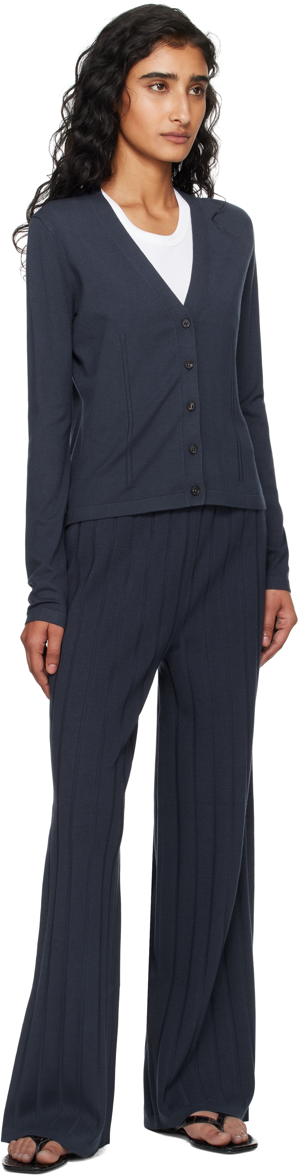 Mm By Max Mara Navy Aerosi Cardigan