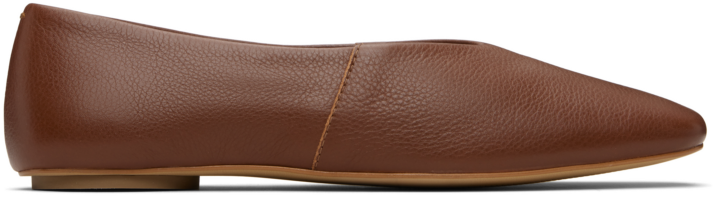 Mm By Max Mara Brown Catullo Ballerina Flats