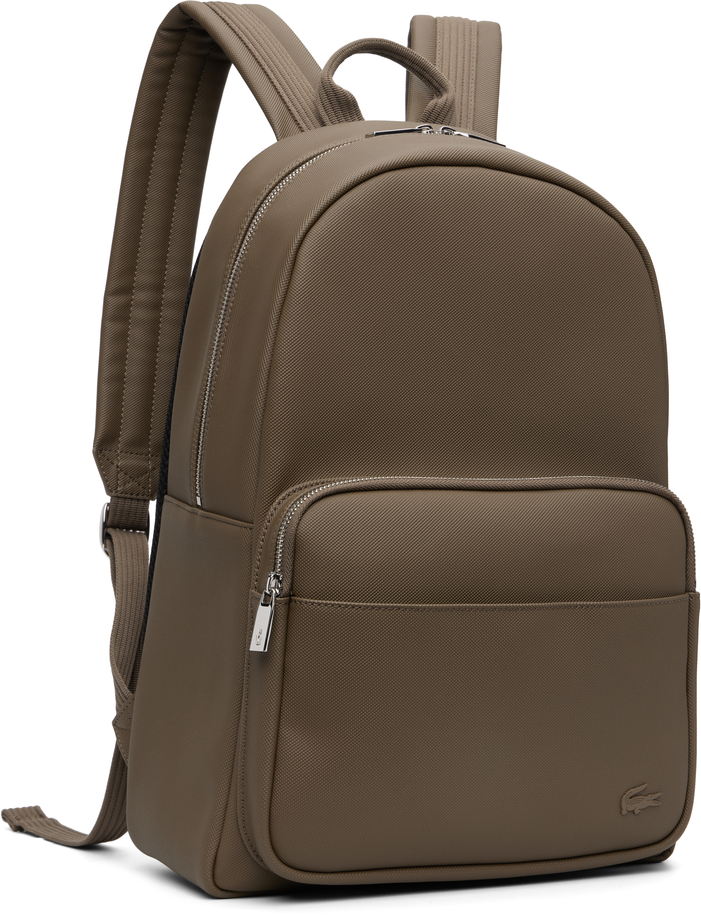 Lacoste Taupe Classic Backpack In Brown