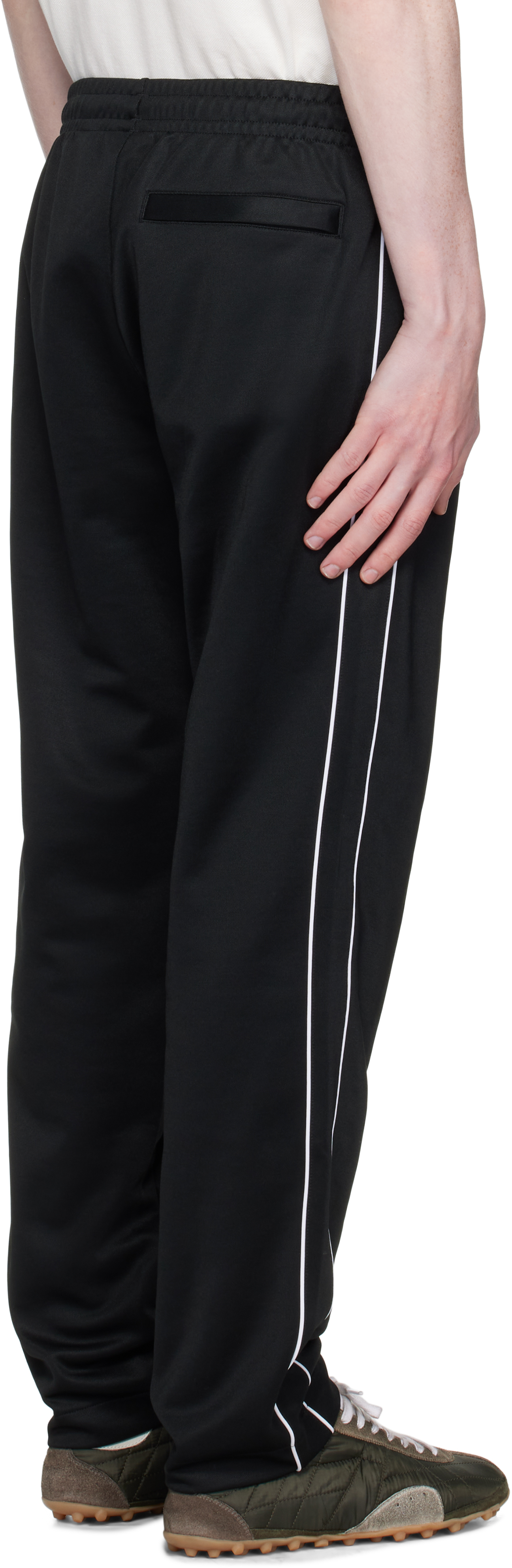 Lacoste Black Paris Piqué Sweatpants In Black