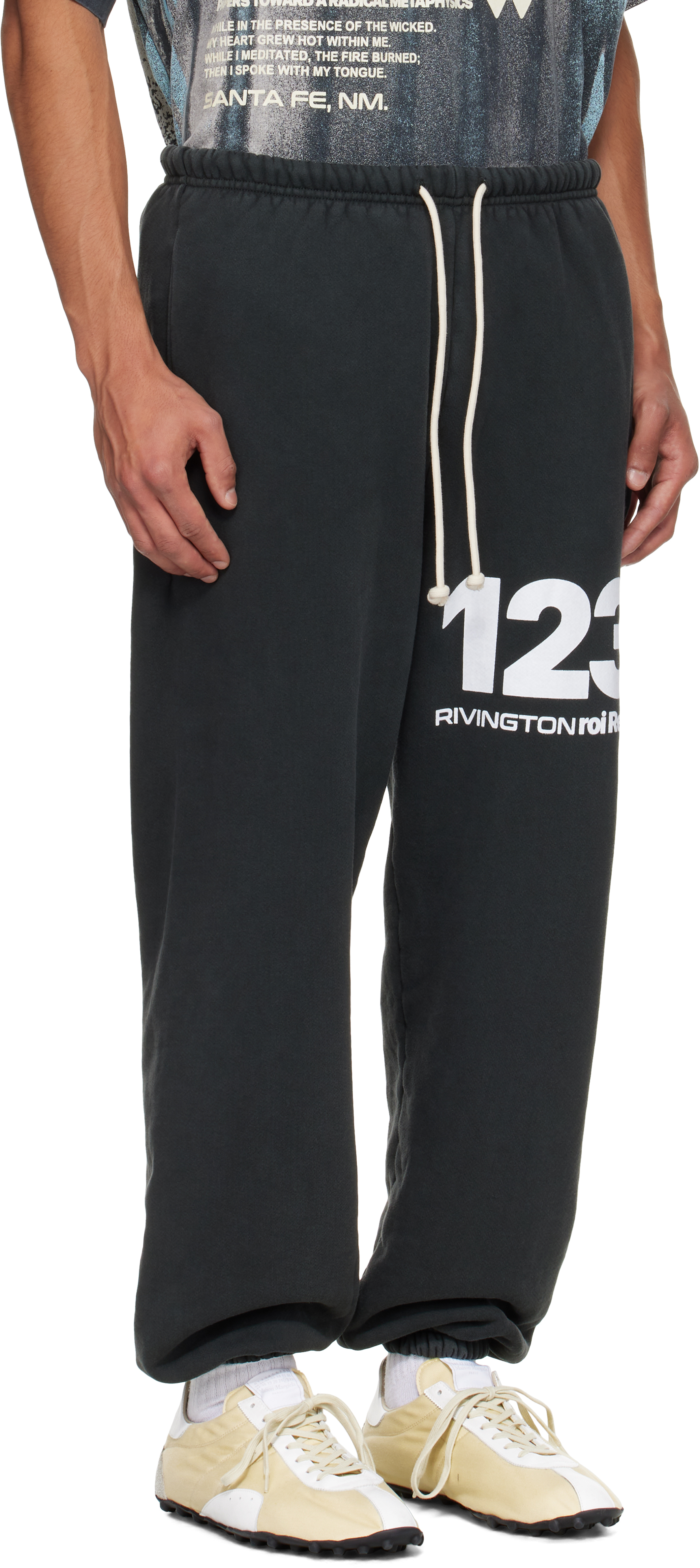 Rivington Roi Rebis Gray Metanoia Uso Sweatpants In Black