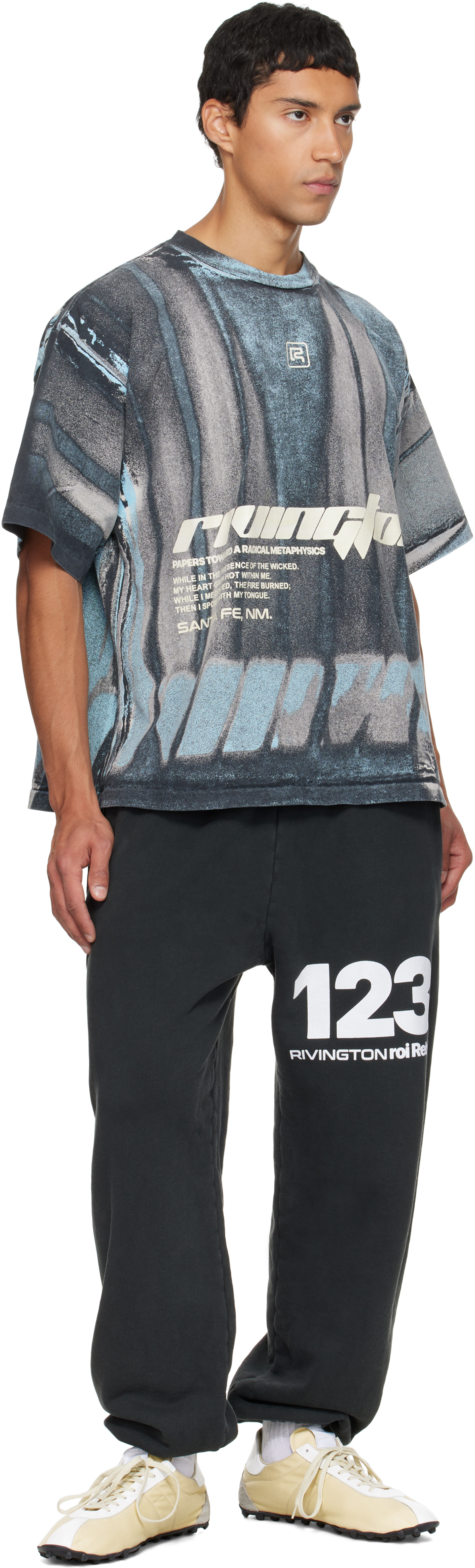 Rivington Roi Rebis Gray Metanoia Uso Sweatpants In Black