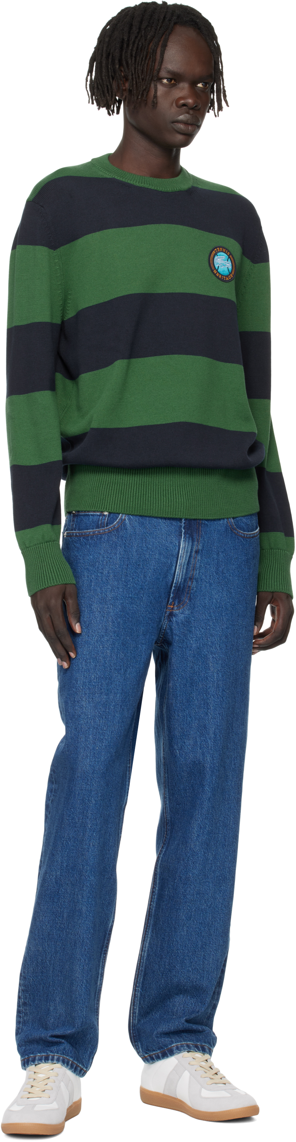 Lacoste Striped Sweater In Multi