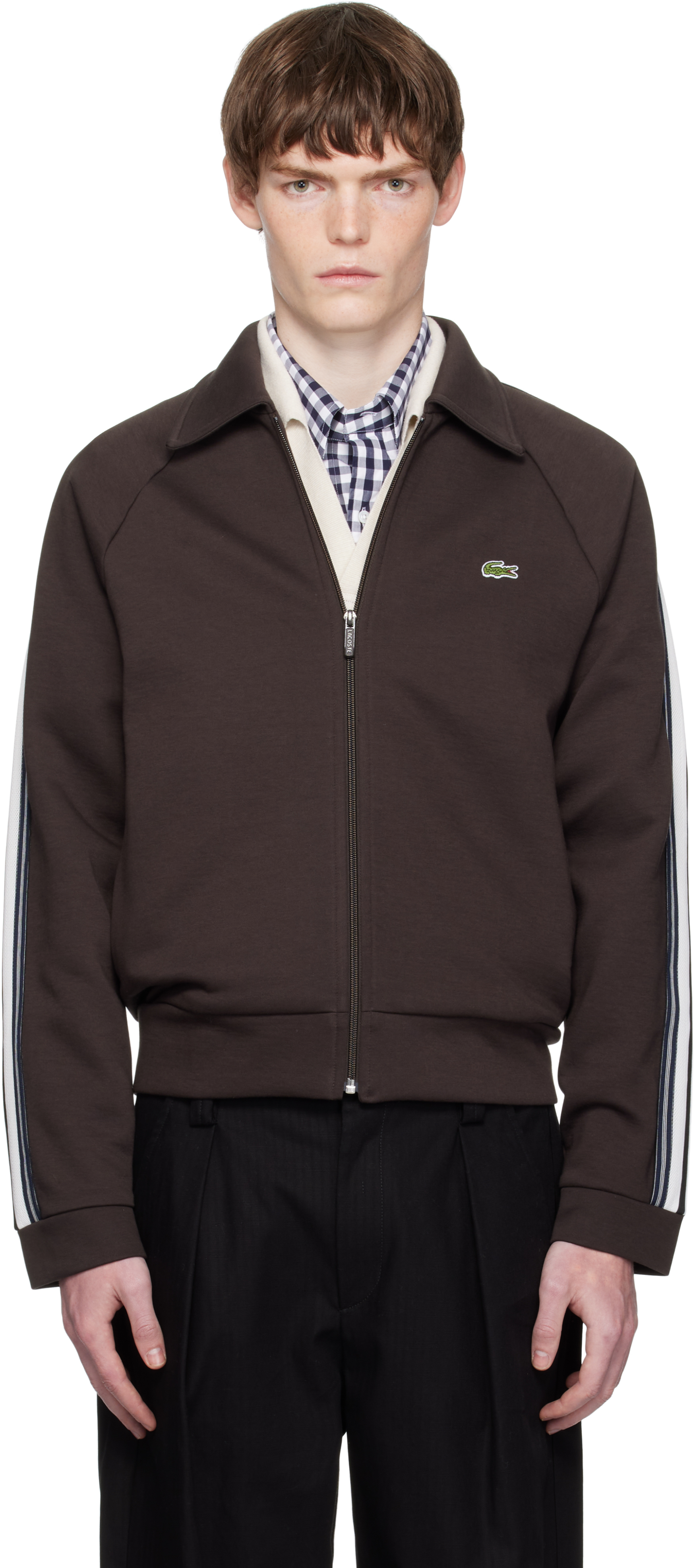 ★LACOSTE★グレデュエート ツリー 1 モノグラムジャカードトラックジャケット SH1368 - ラコステ