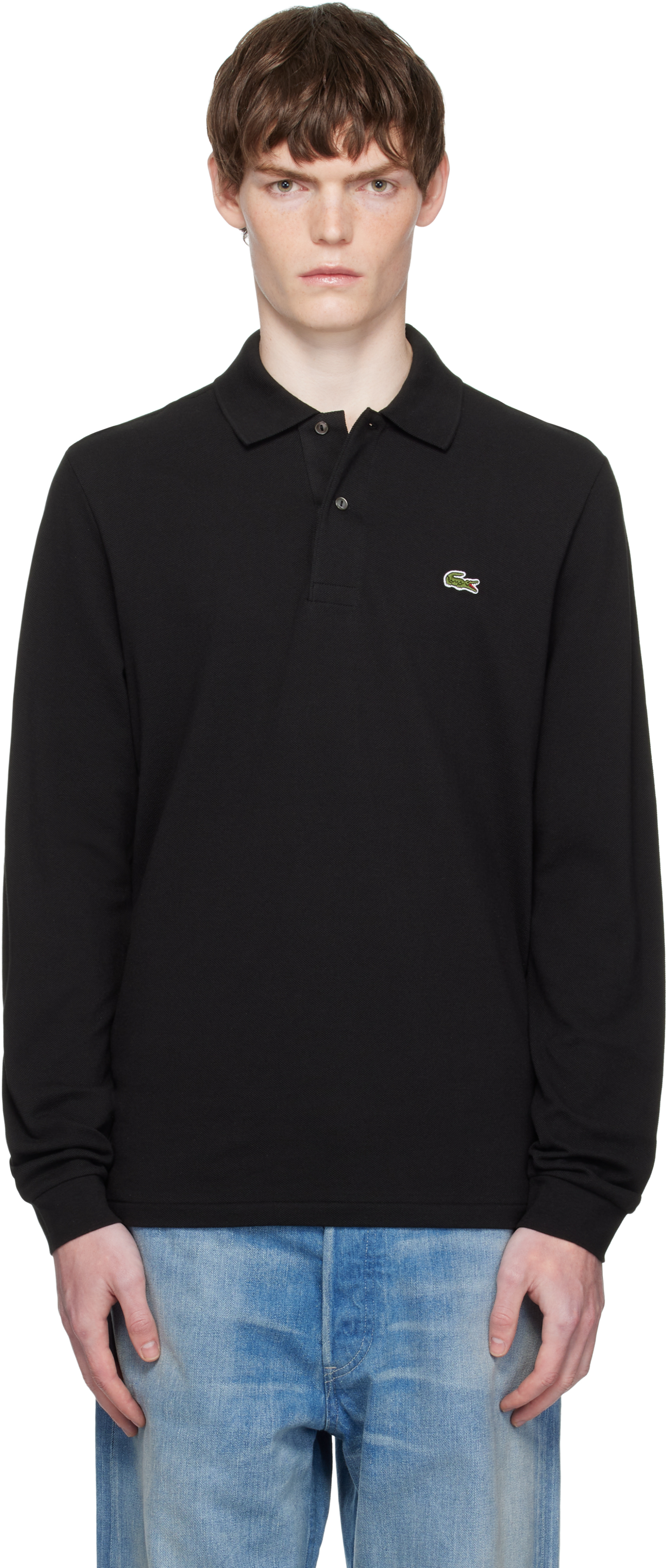 chinese dress ladies Lacoste Mens Regular Fit Striped Oxford Long Sleeve Shirt – ShopCGX main image 0