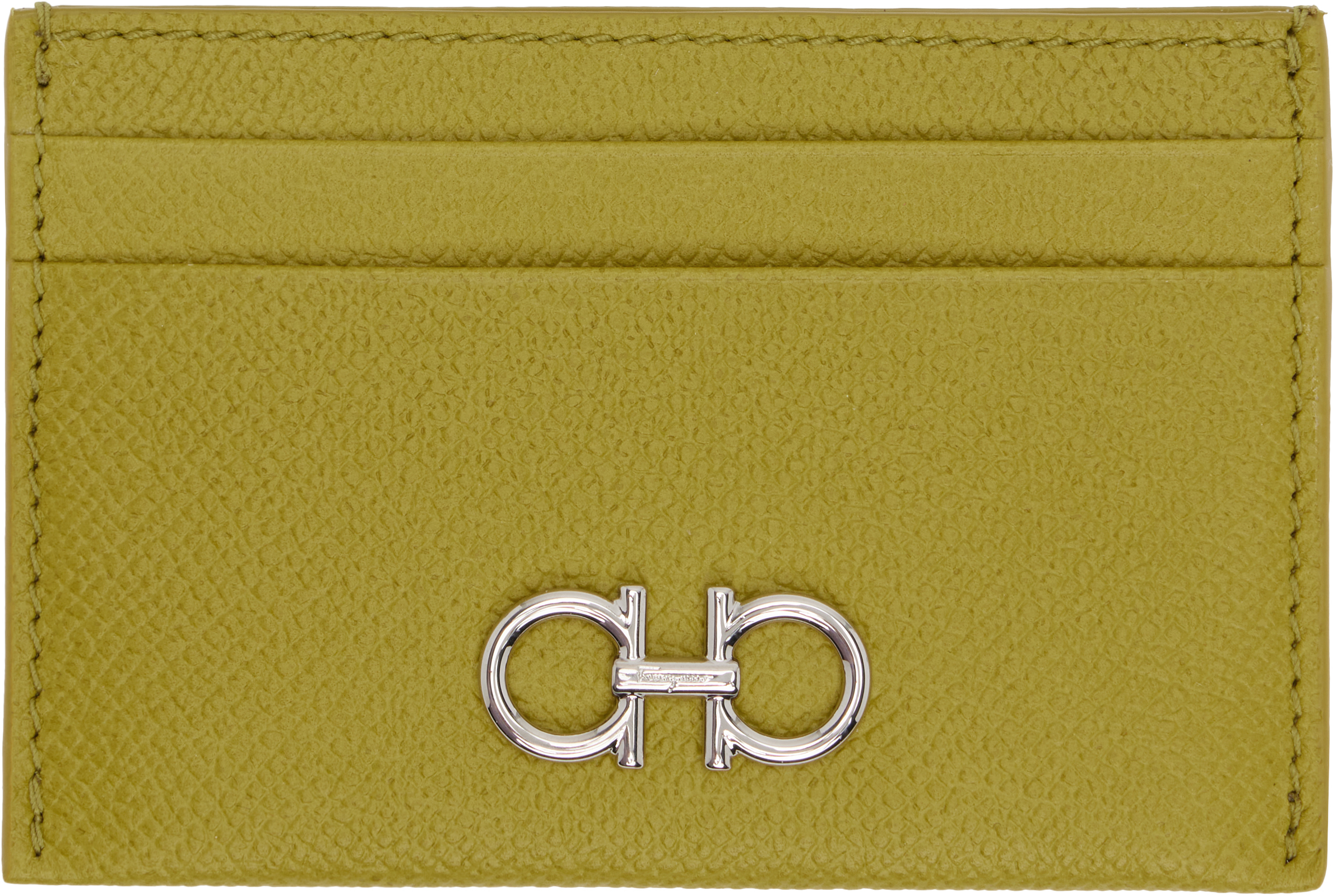 Green Gancini Card Holder