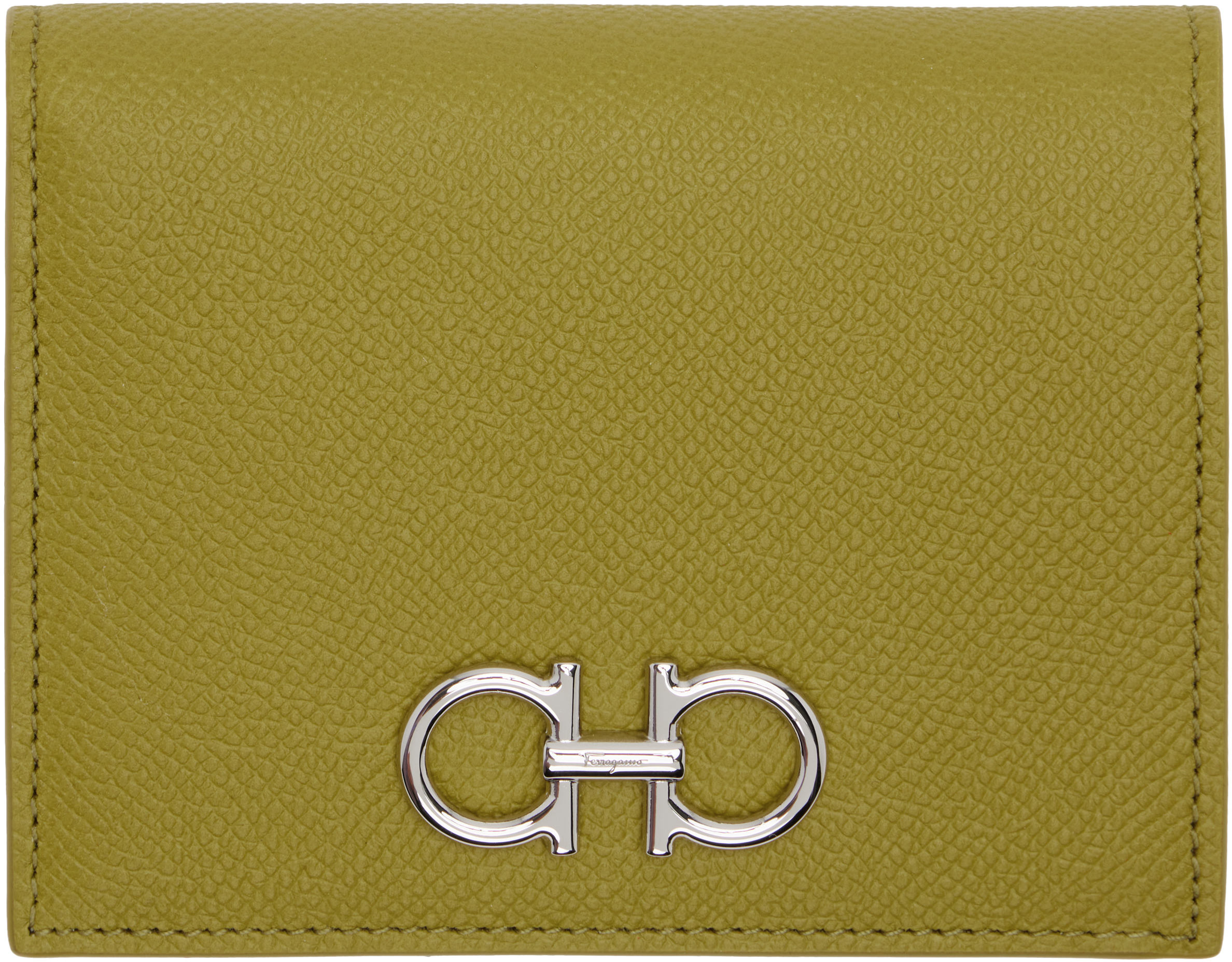 【関税込み】Ferragamo グリーン Gancini コンパクトウォレット Amazon | [フェラガモ]二つ折り財布 ガンチーニ コンパクト財布