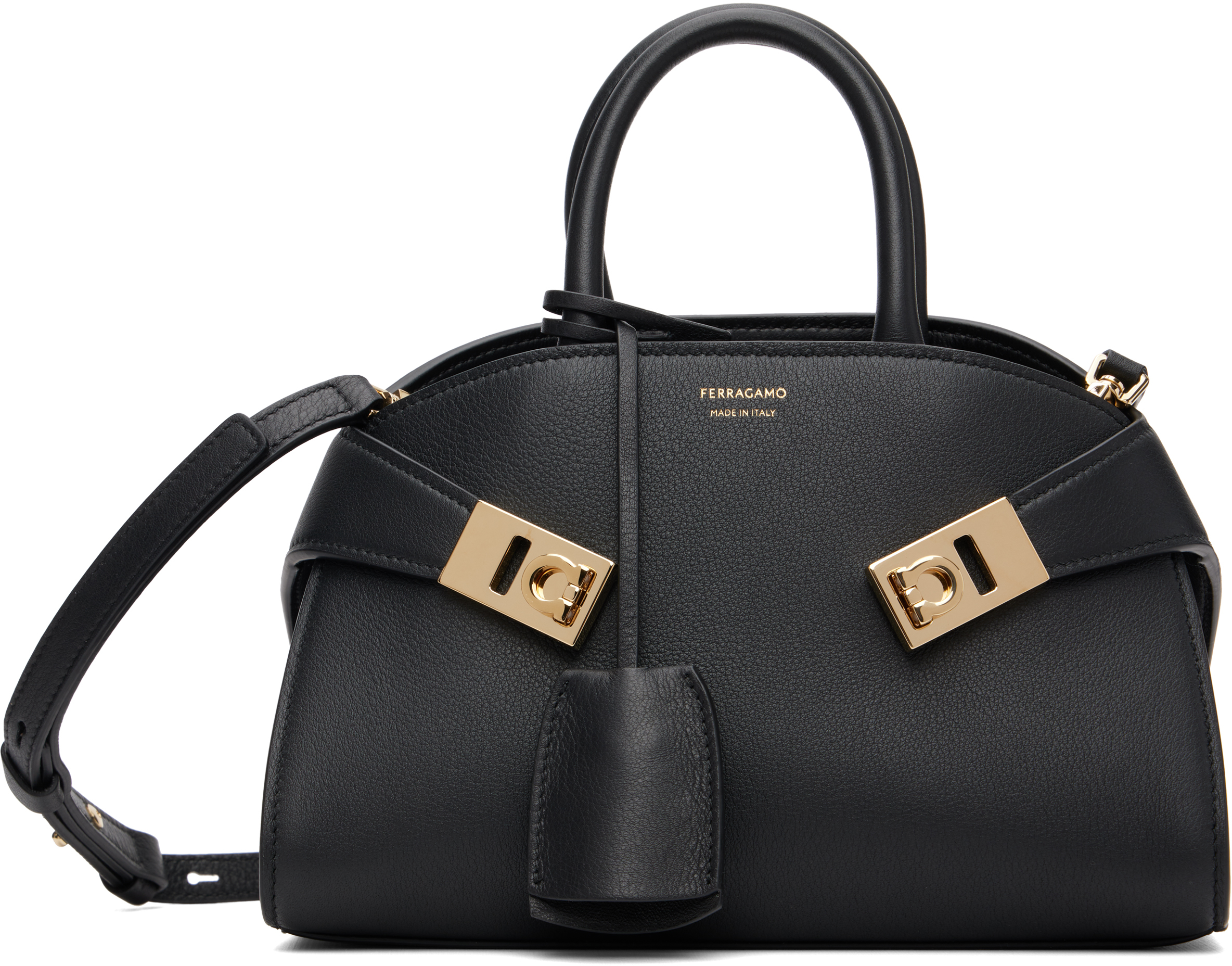Black Mini Hug Bicolor Bag