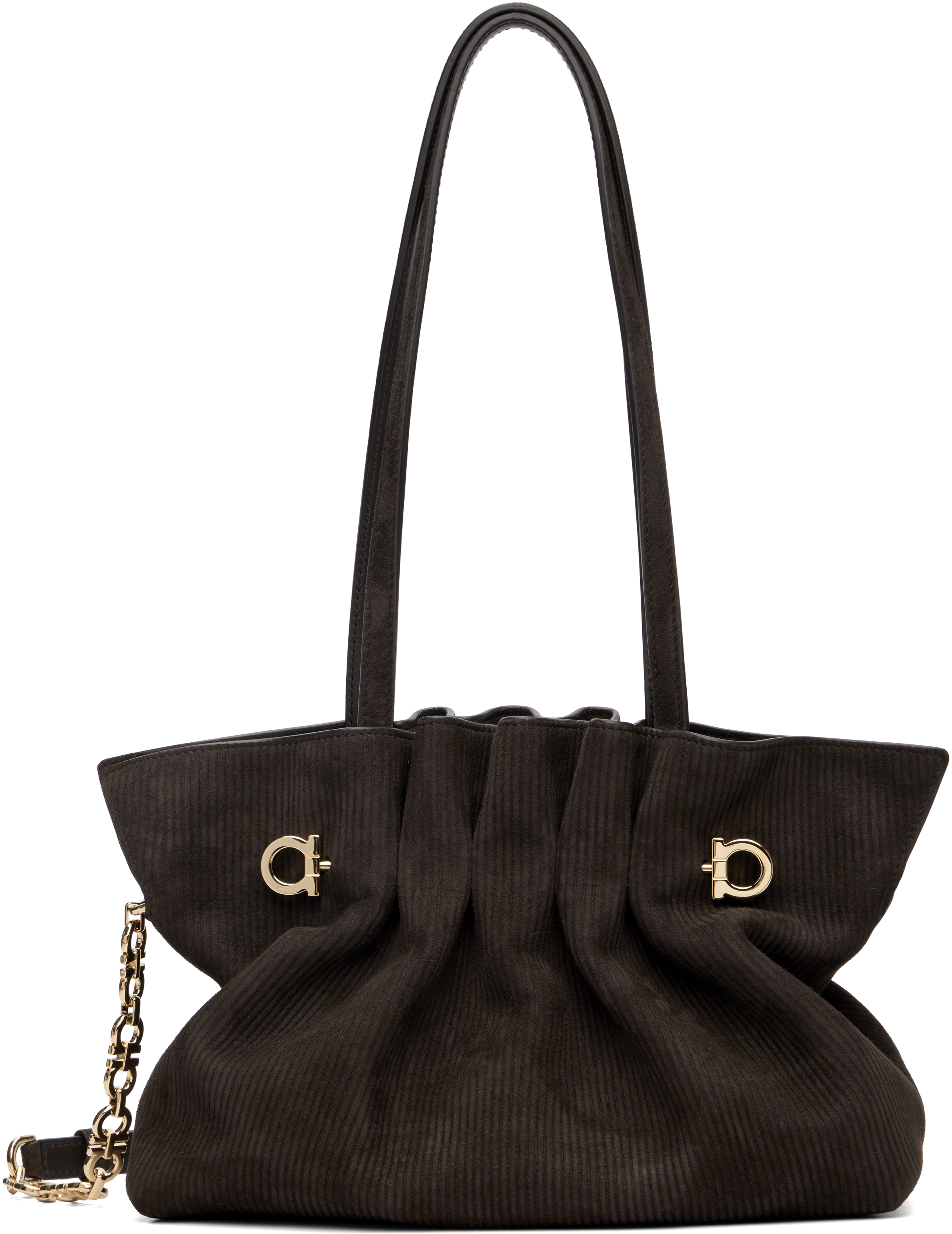 Brown 'Ferragamo' Soft Tote