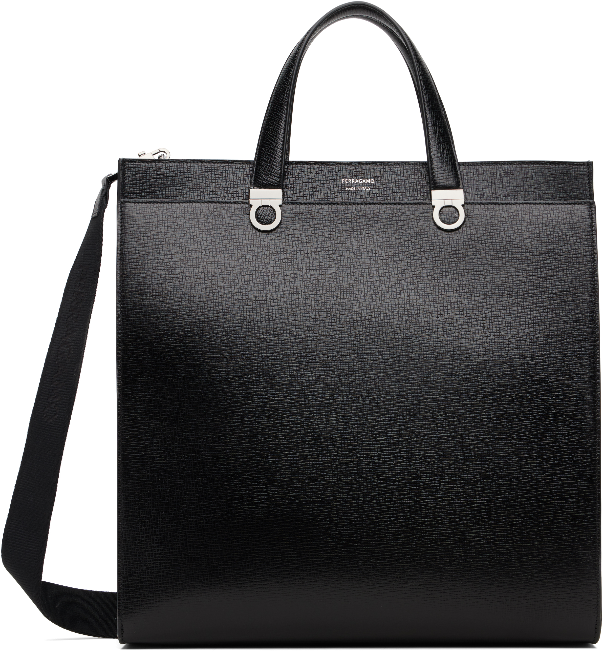 Ferragamo: ブラック Trading トートバッグ | SSENSE 日本