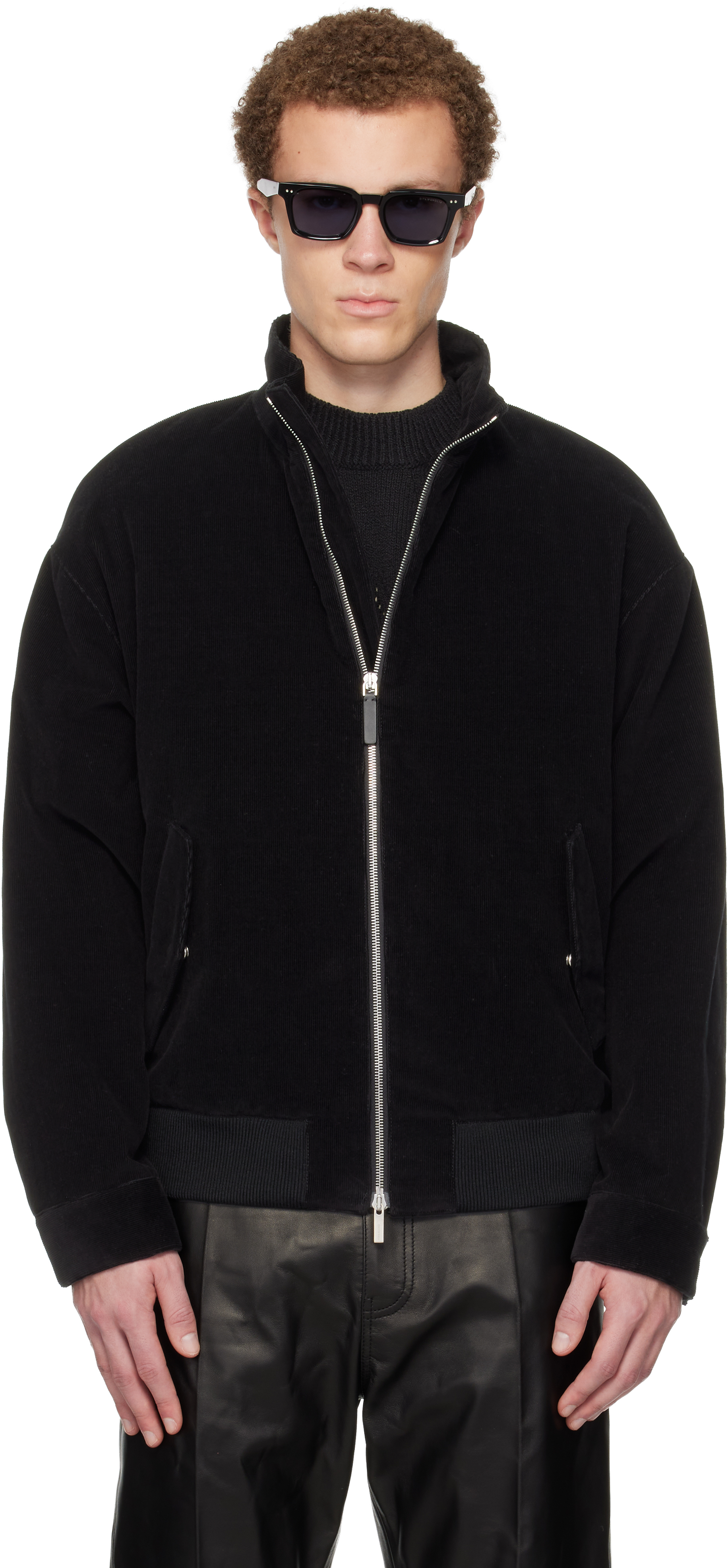 Black Insulated Jacket by Ferragamo on Sale