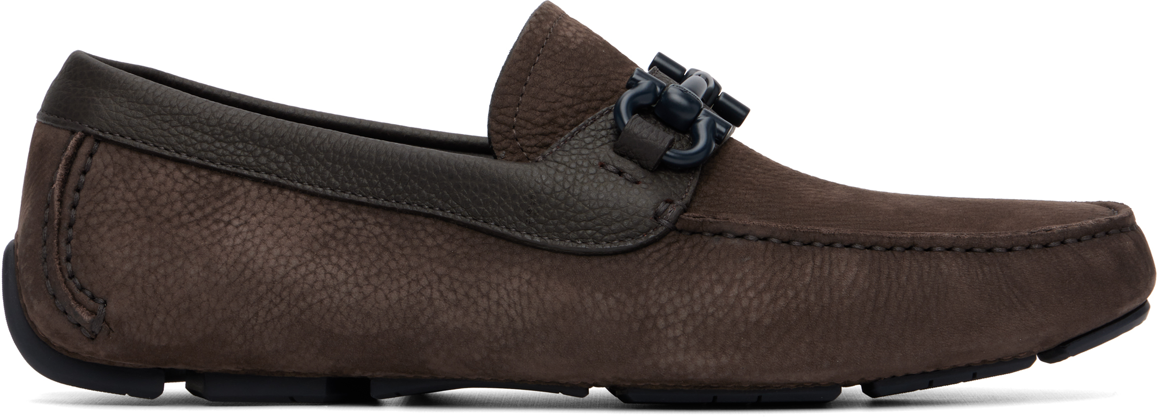Brown Gancini Ornament Driver Loafers