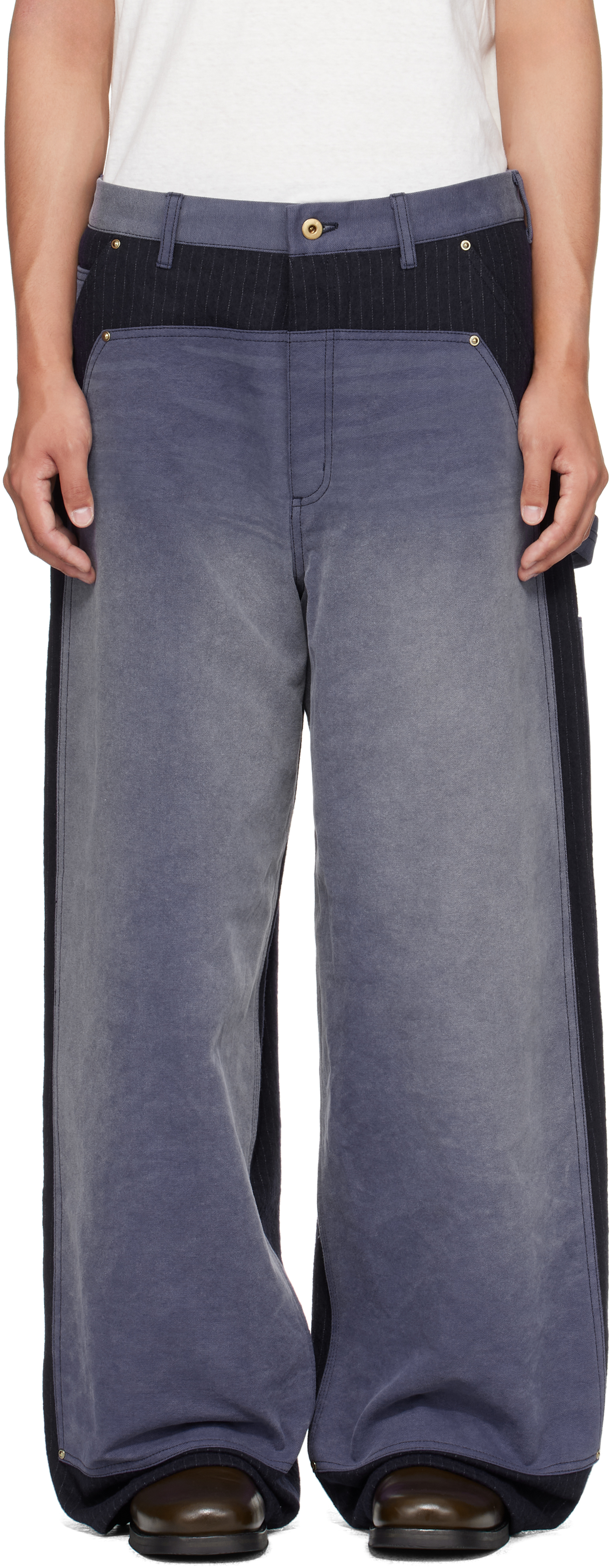 新品 KHOKI 25ss ビンテージエフェクトパンツ サイズ1 新品 KHOKI 25ss ビンテージエフェクトパンツ サイズ1