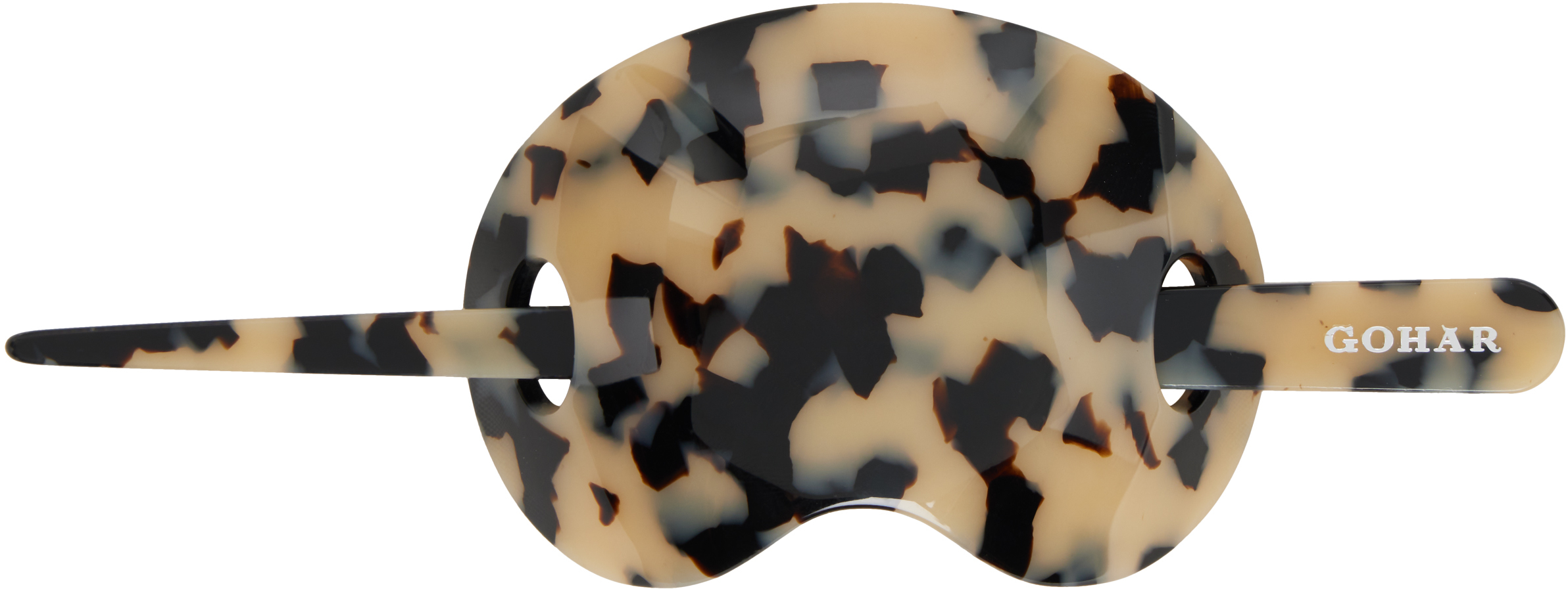 Beige & Black Bean Barrette