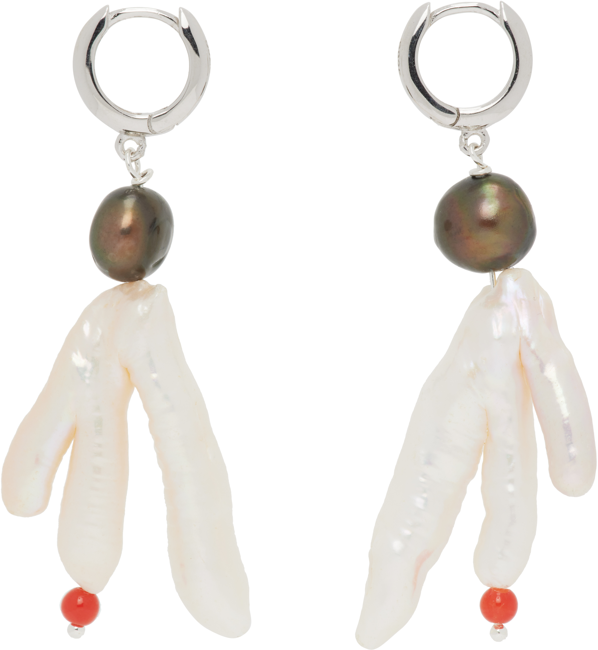 Host Chicken Foot Coral Earrings