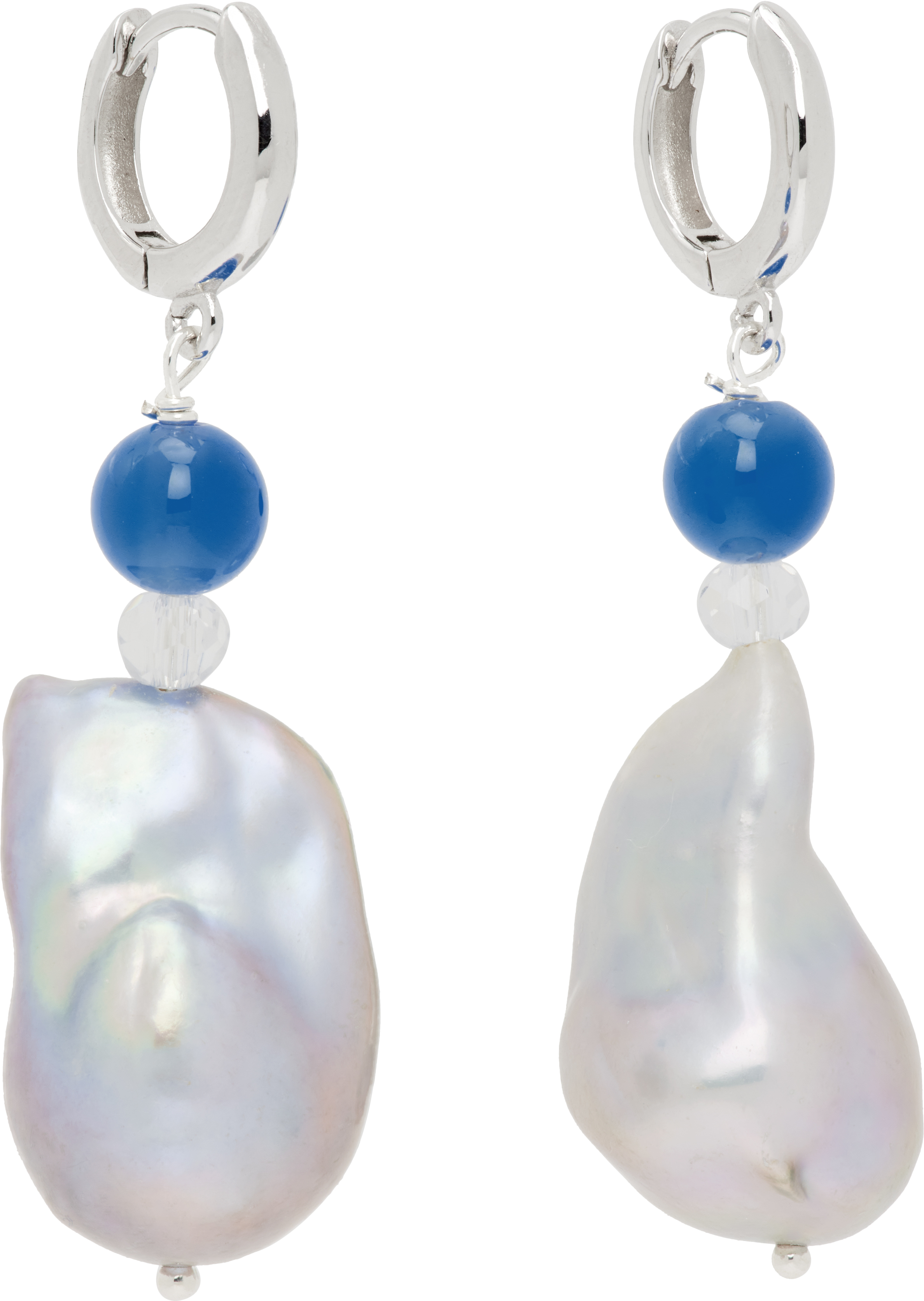 Gohar World Host Earrings In Metallic