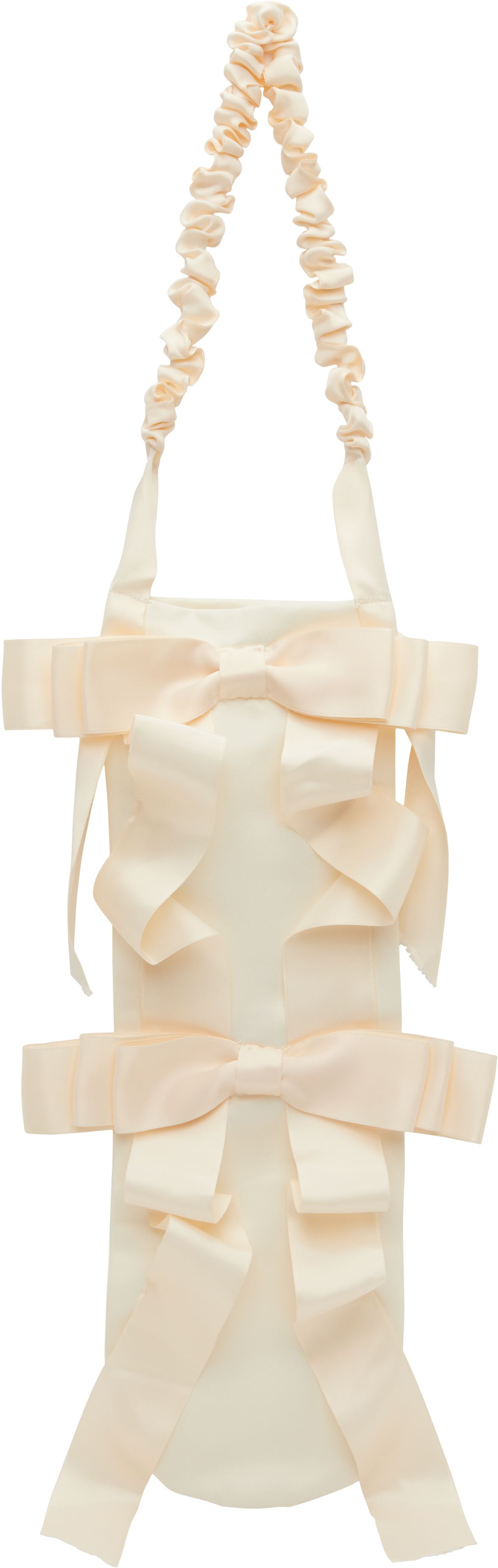 Gohar World Off-white Baguette Bag In White