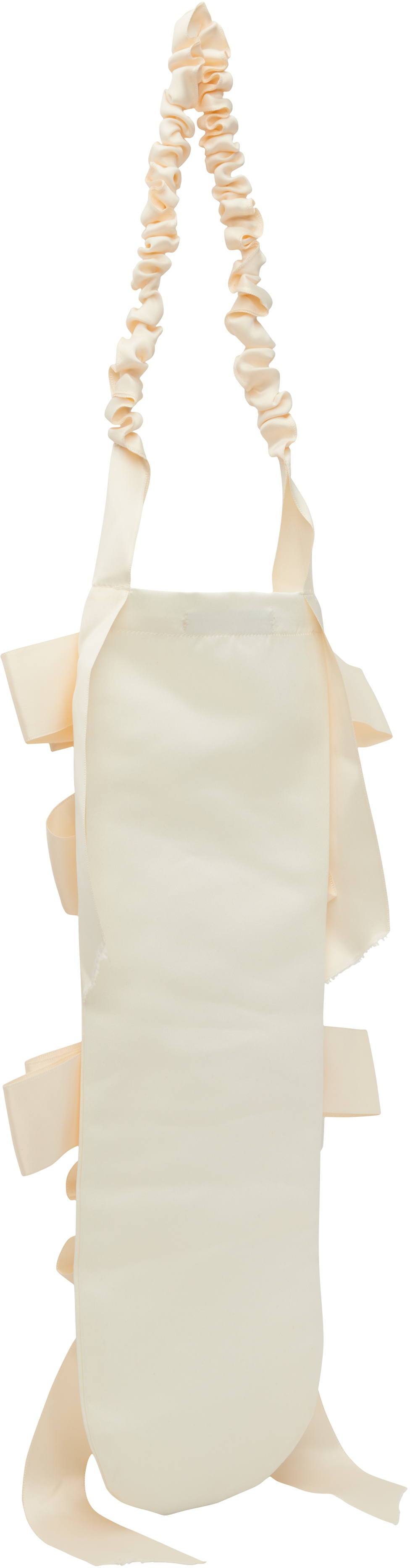 Gohar World Off-white Baguette Bag In White