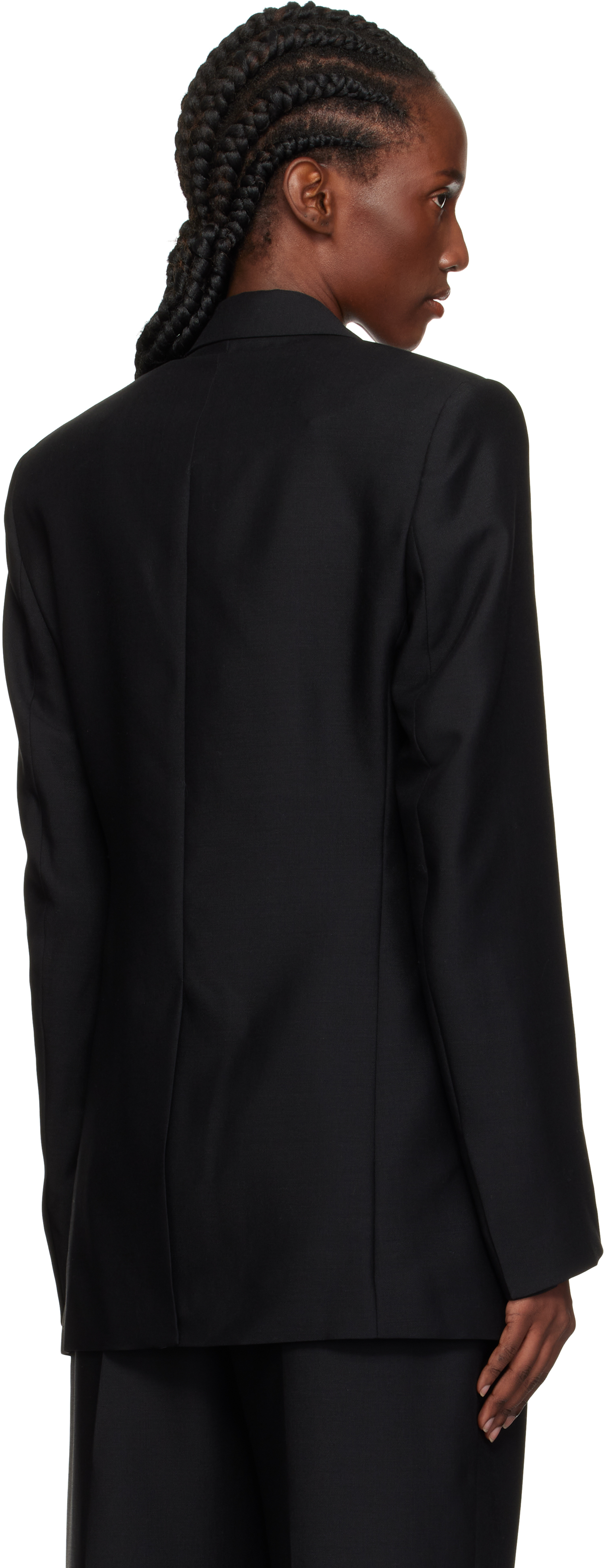 Wardrobe.nyc X Browns 50 Single-breasted Wool Blazer In Black